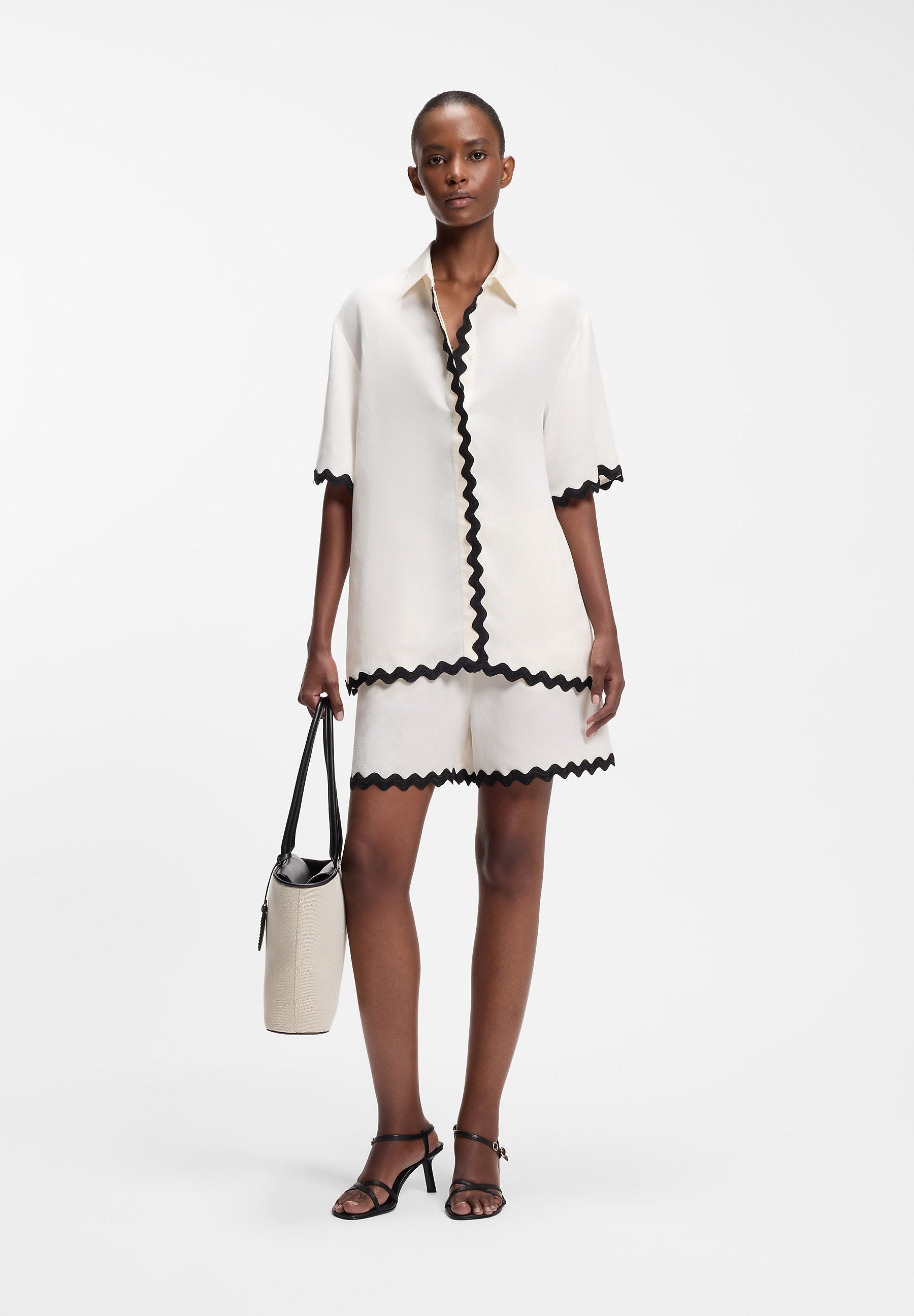 CAMULE-1 - Button-down blouse - open white