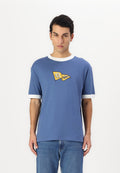 EXCLUSIVE HERITAGE 2.0 ZL REL RINGER SS TSHIRT - Baskılı tişört - vintage mavi