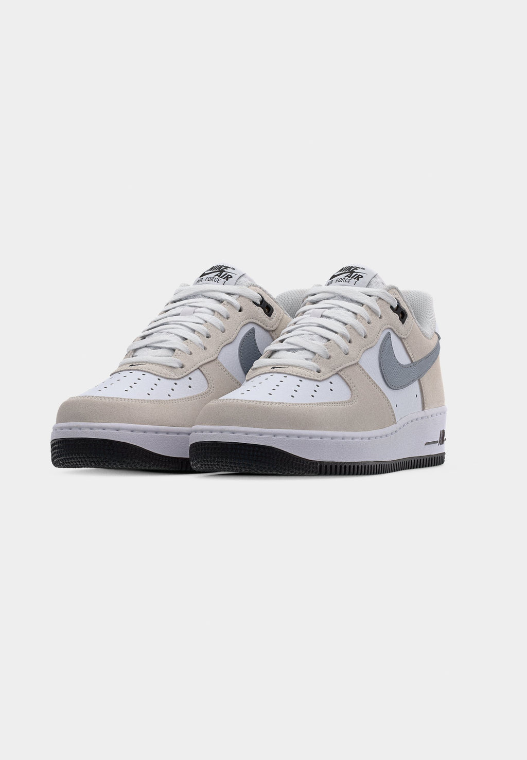 AIR FORCE 1 07 LV8 UNISEX - Baskets - blanc/gris froid métallisé/noir/gris froid/blanc sommet
