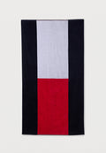 CLASSIC SIGNATURE COLOUR-BLOCKED VELOUR BEACH TOWEL - Beach towel - desert sky