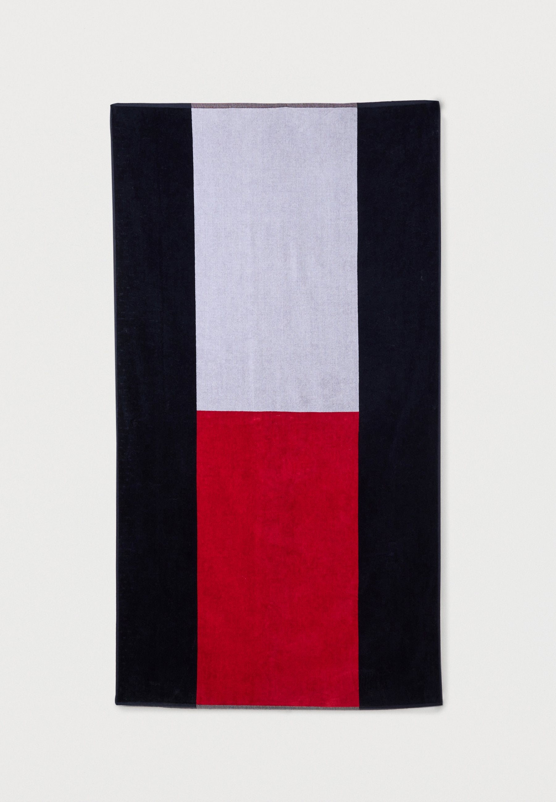 CLASSIC SIGNATURE COLOUR-BLOCKED VELOUR BEACH TOWEL - Beach towel - desert sky