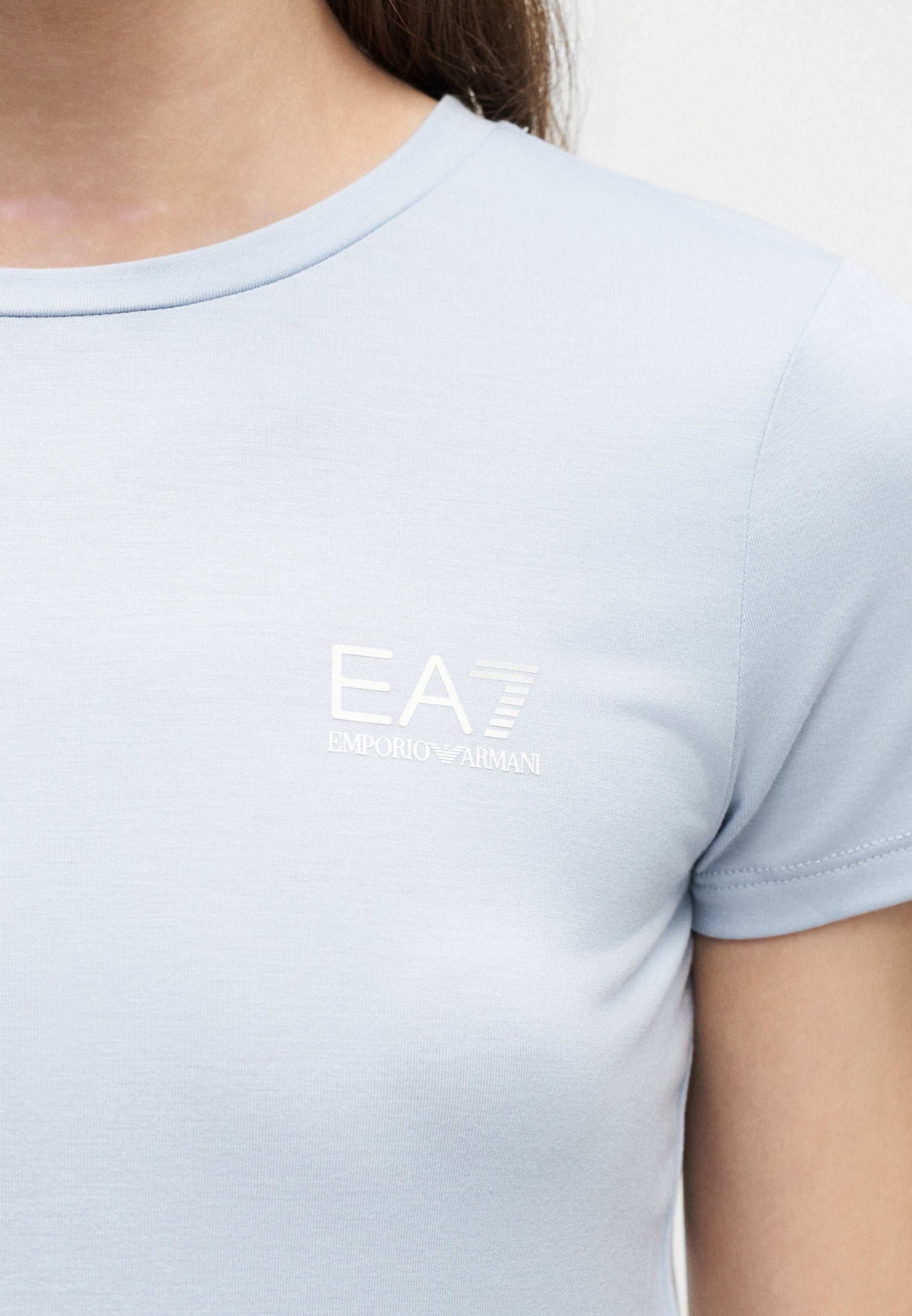 Print T-shirt - zen blue