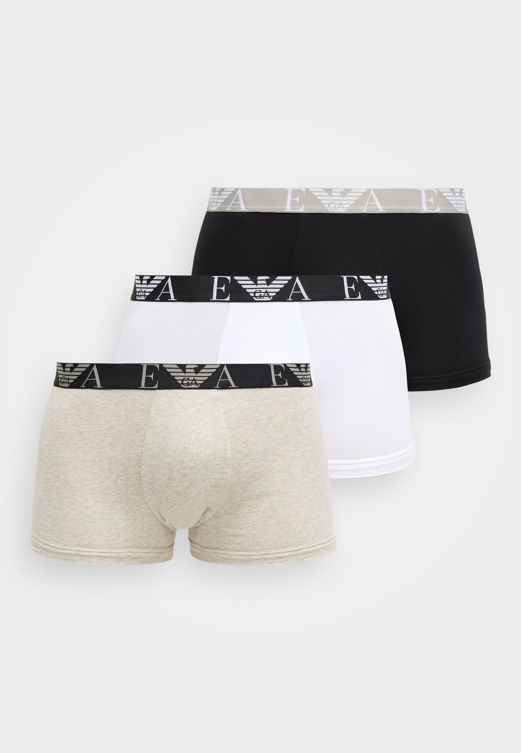 BOLD MONOGRAM TRUNK 3 PACK - Trunks - black/light melange grey/white
