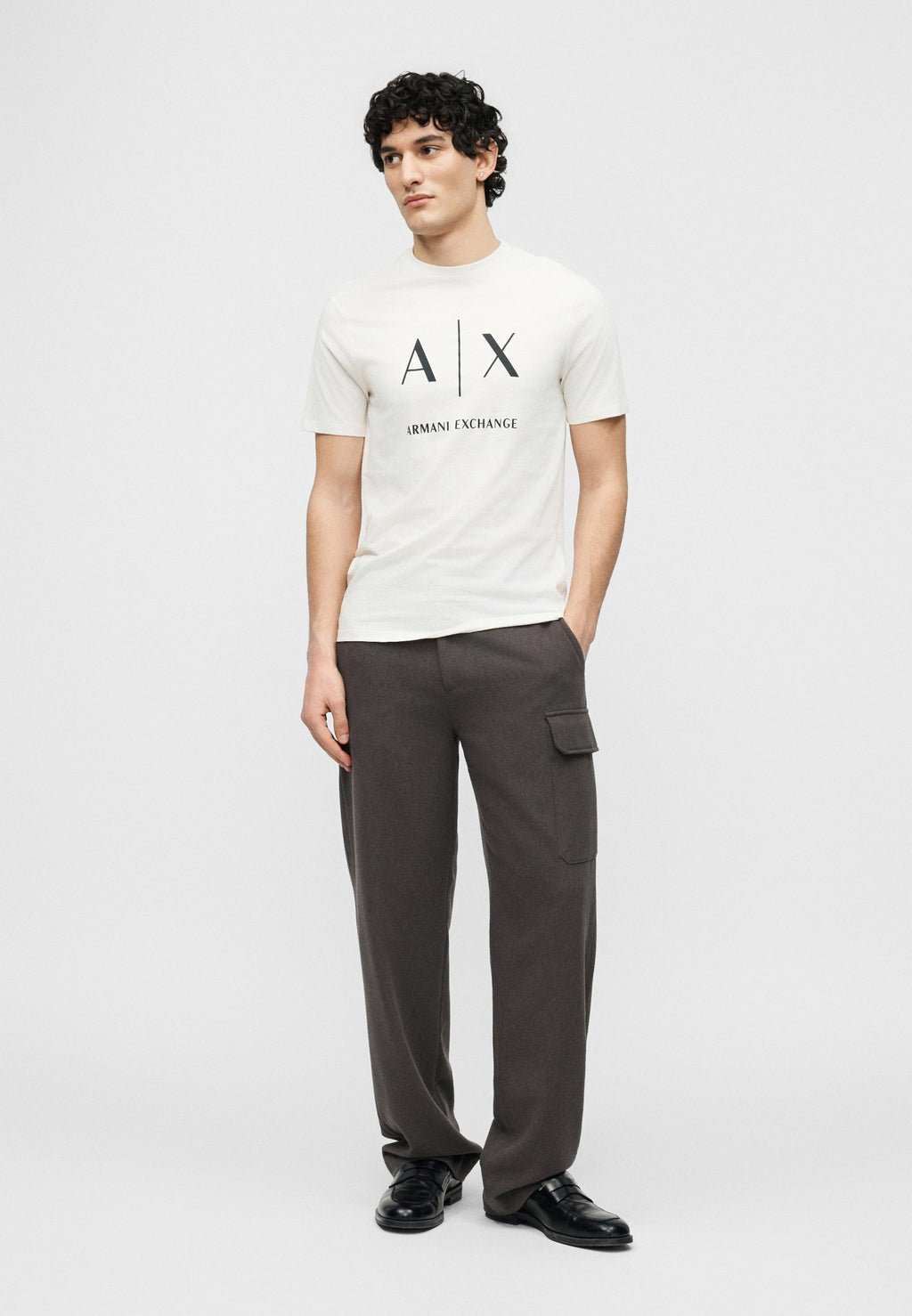 T-SHIRT SLIM FIT - Print T-shirt - cream
