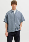 JORMONTAUK CHEMISE TEXTURE ONDULÉE MC SN - Chemise - flint stone