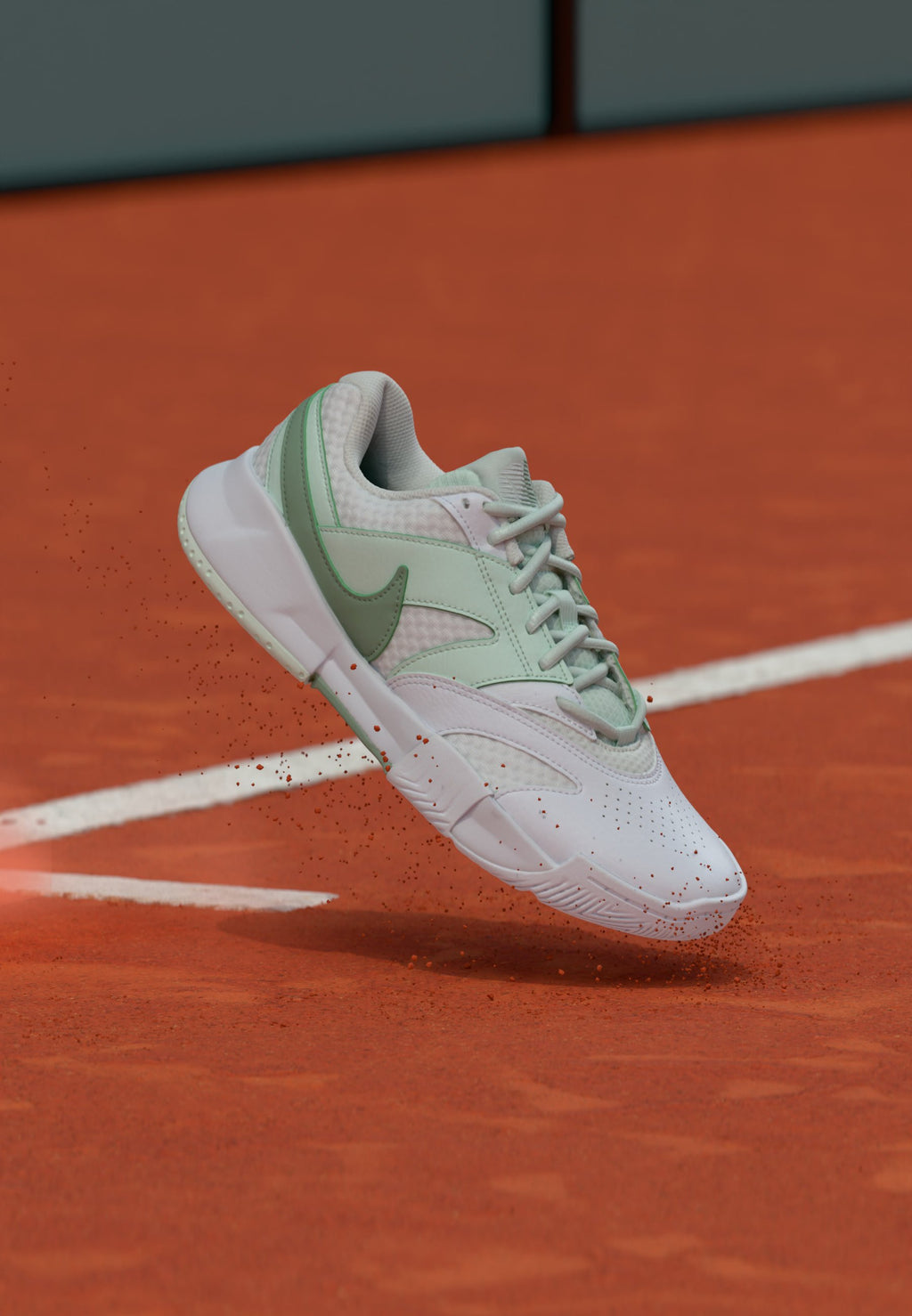 COURT LITE 4 - Chaussures de tennis tout terrain - blanc/vapeur/vert pâle