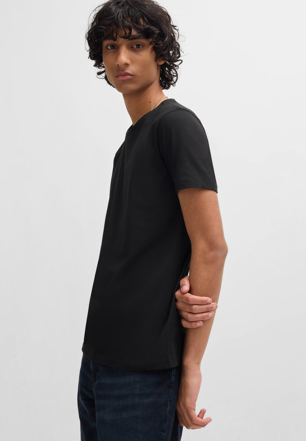 ROUND  - Basic T-shirt - black/white