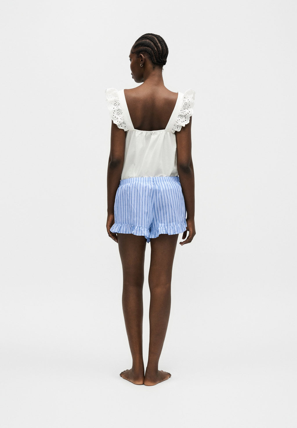 FASHION RUFFLE  - Pyjama bottoms - blue
