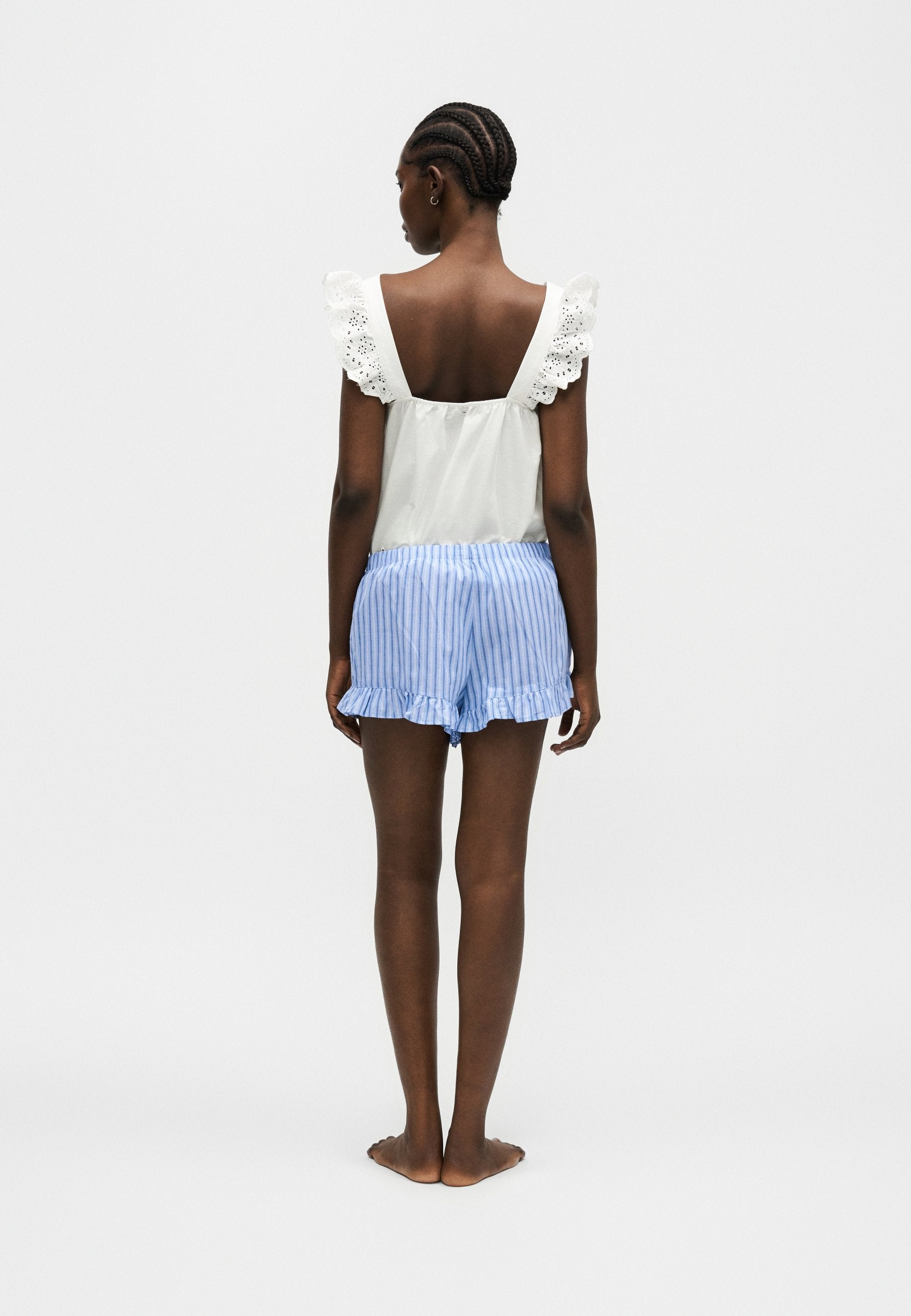 FASHION RUFFLE  - Pyjama bottoms - blue