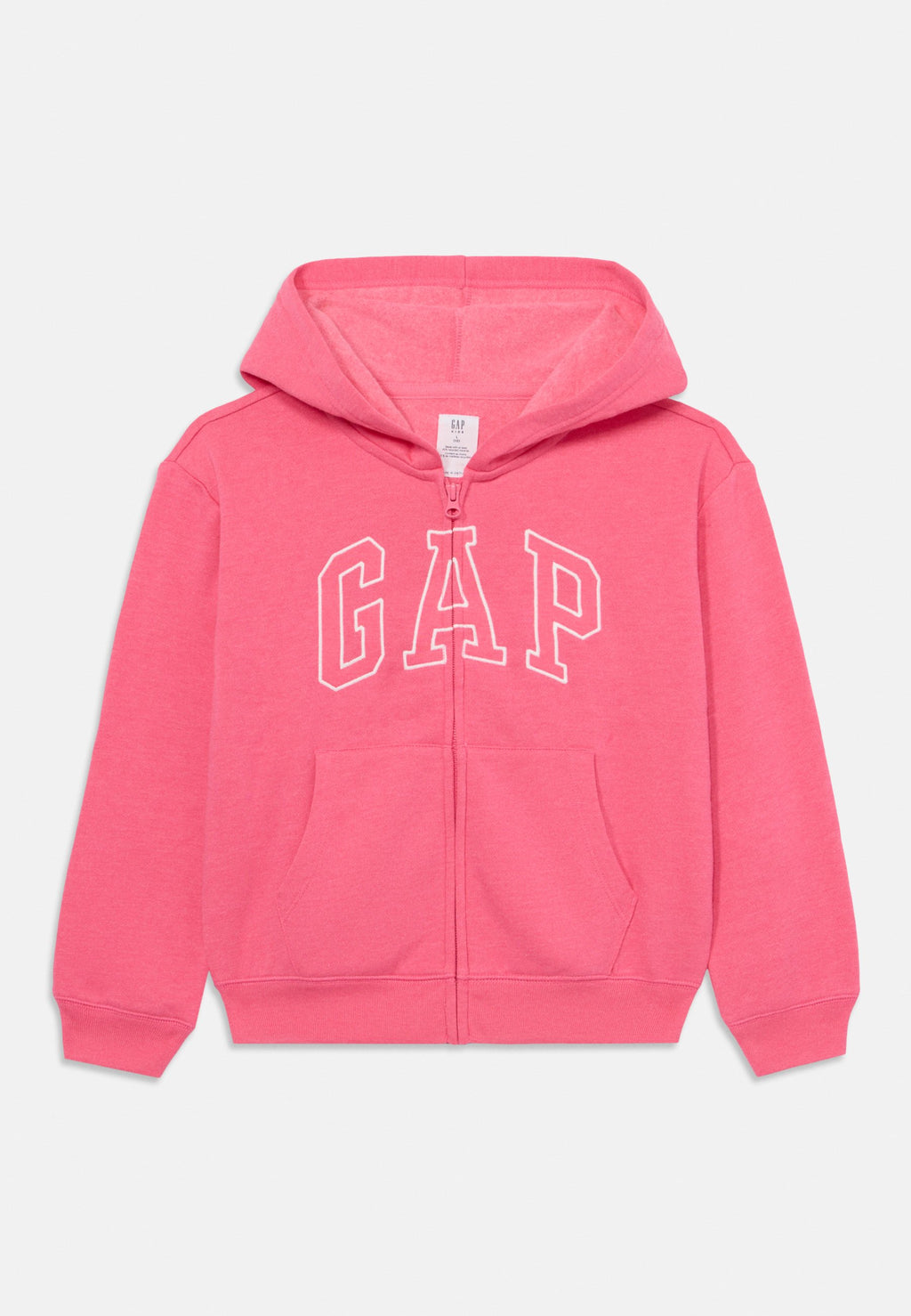 KIDS RELAXED GAP LOGO ZIP HOODIE - Hoodie - pink jubilee neon