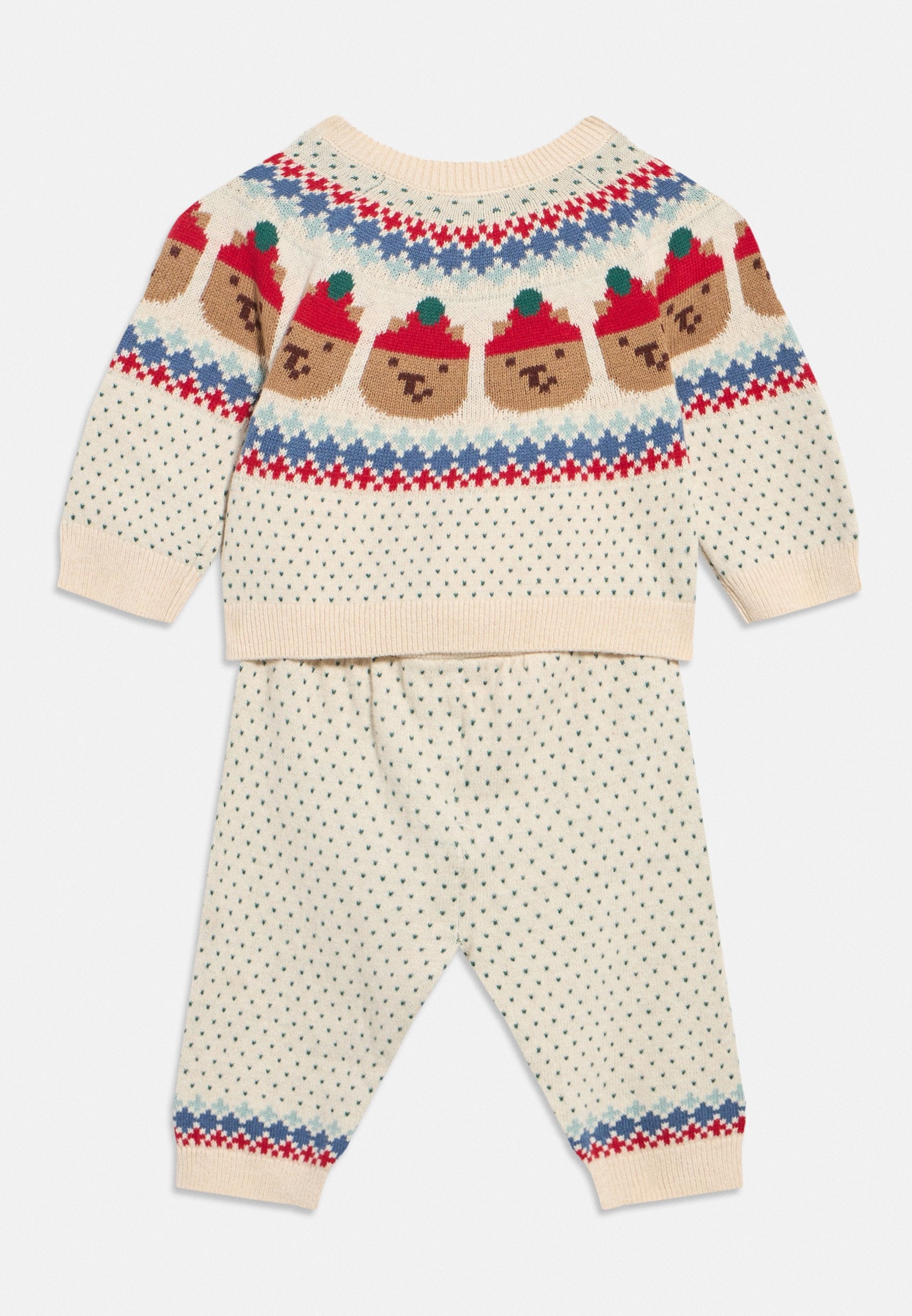 BABY BEAR FAIR ISLE SWEATER OUTFIT SET - Jumper - beige