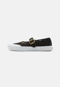 MARY JANE - Ankle strap ballet pumps - black/true white