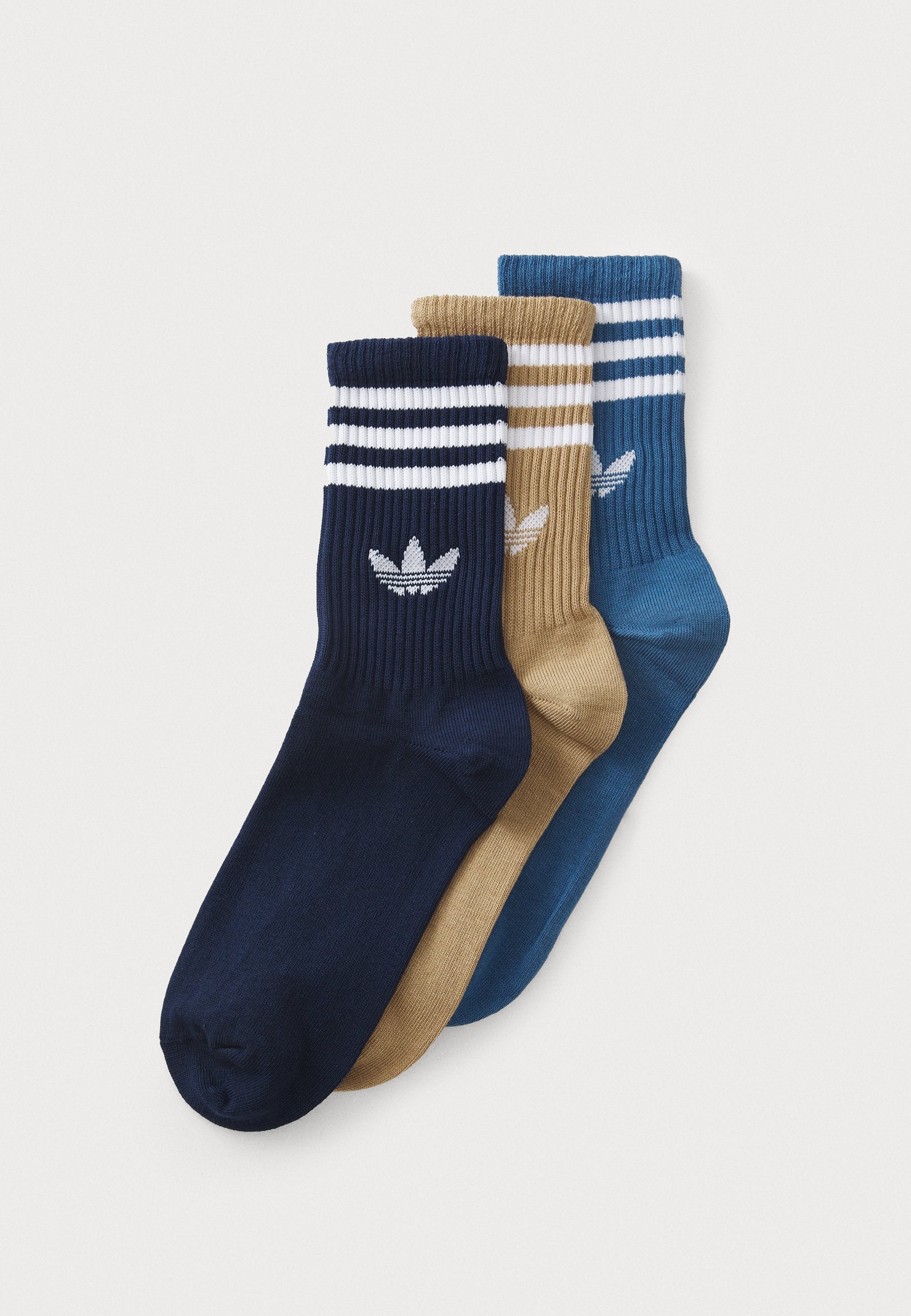 باقة 3 من الجوارب STRIPES CREW UNISEX - جوارب - أزرق رمادي/نيلي ليلي/كرتون