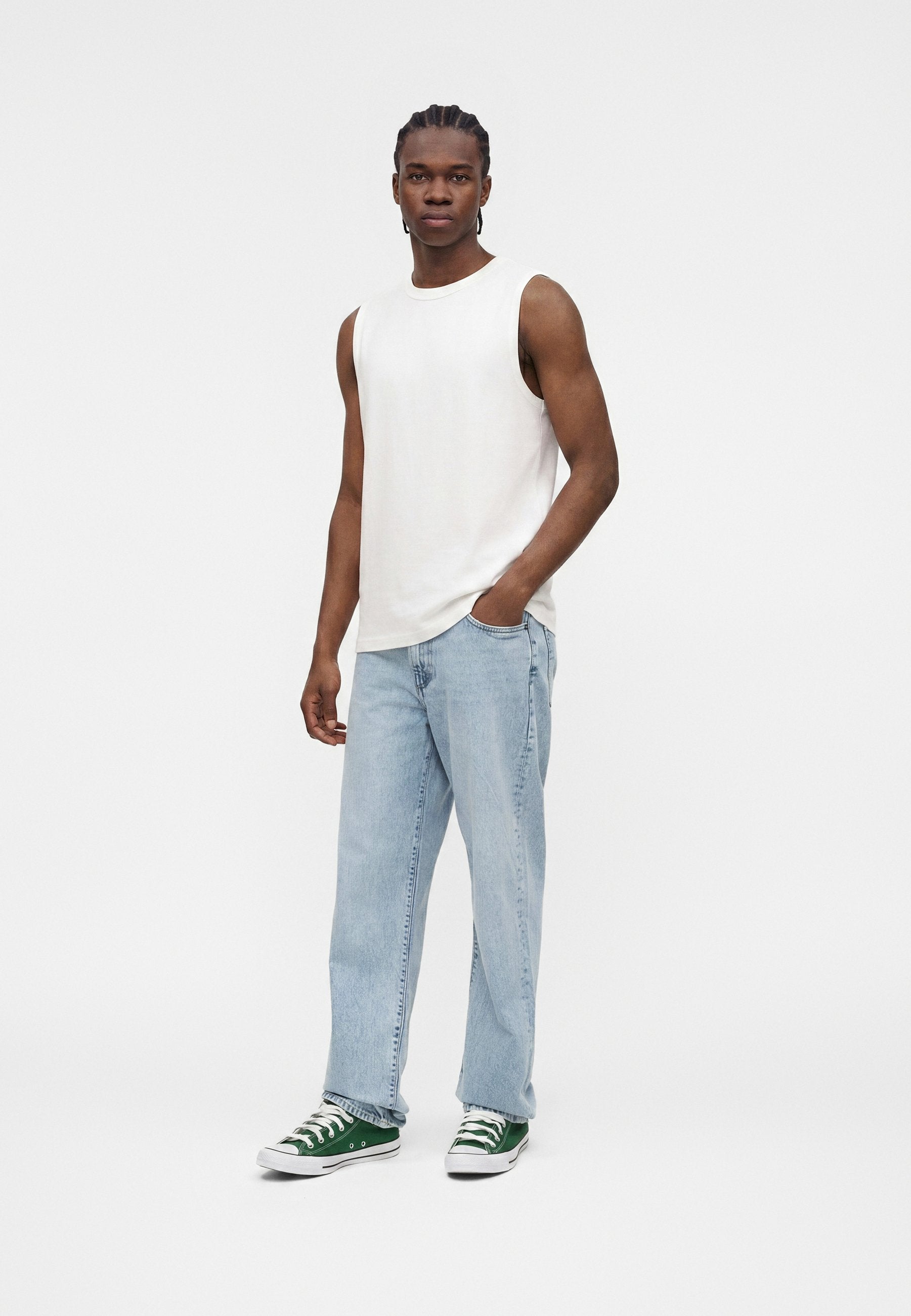 RELAXED FIT  - Relaxed fit jeans - light blue denim