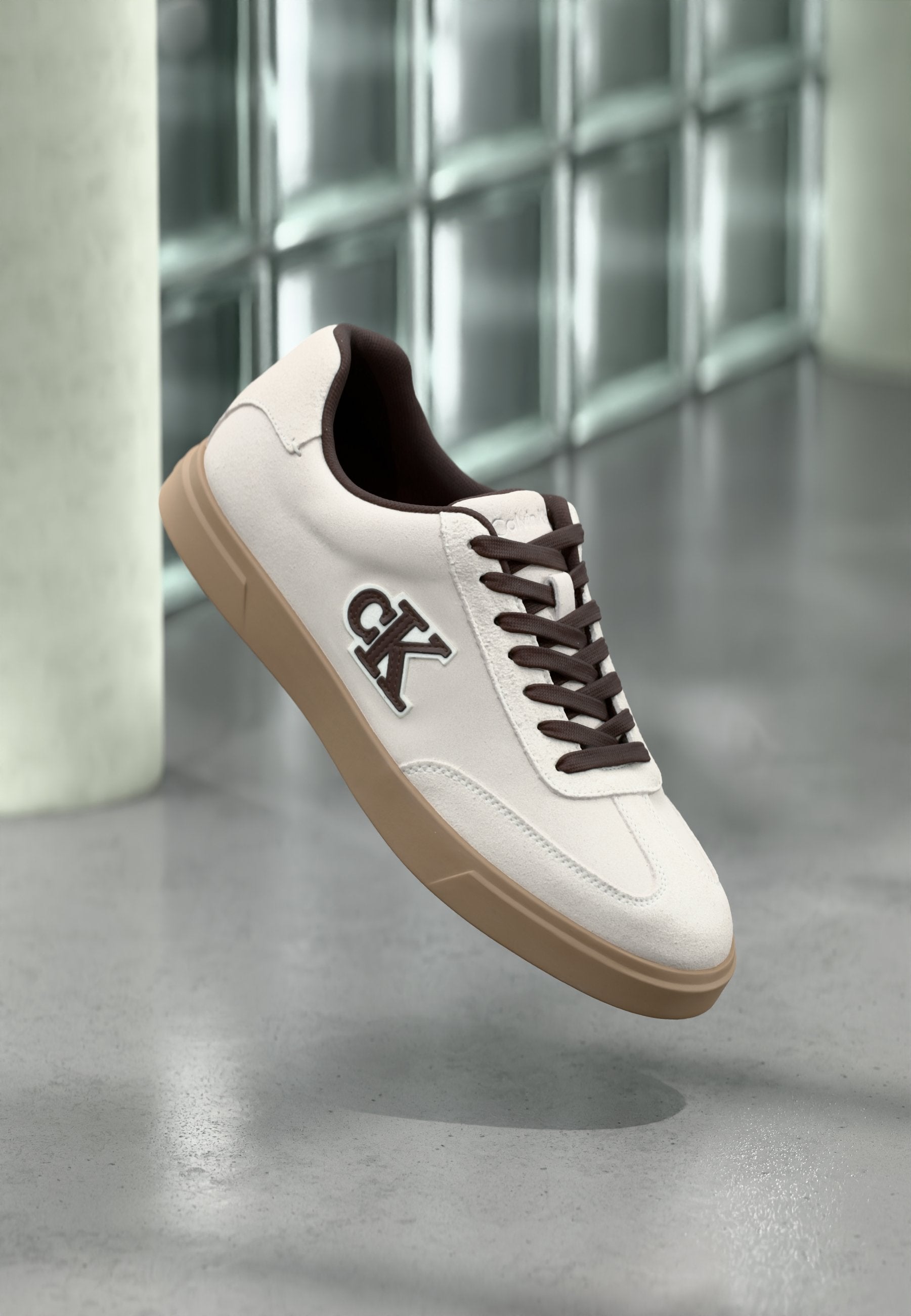 Trainers - white/bordeaux