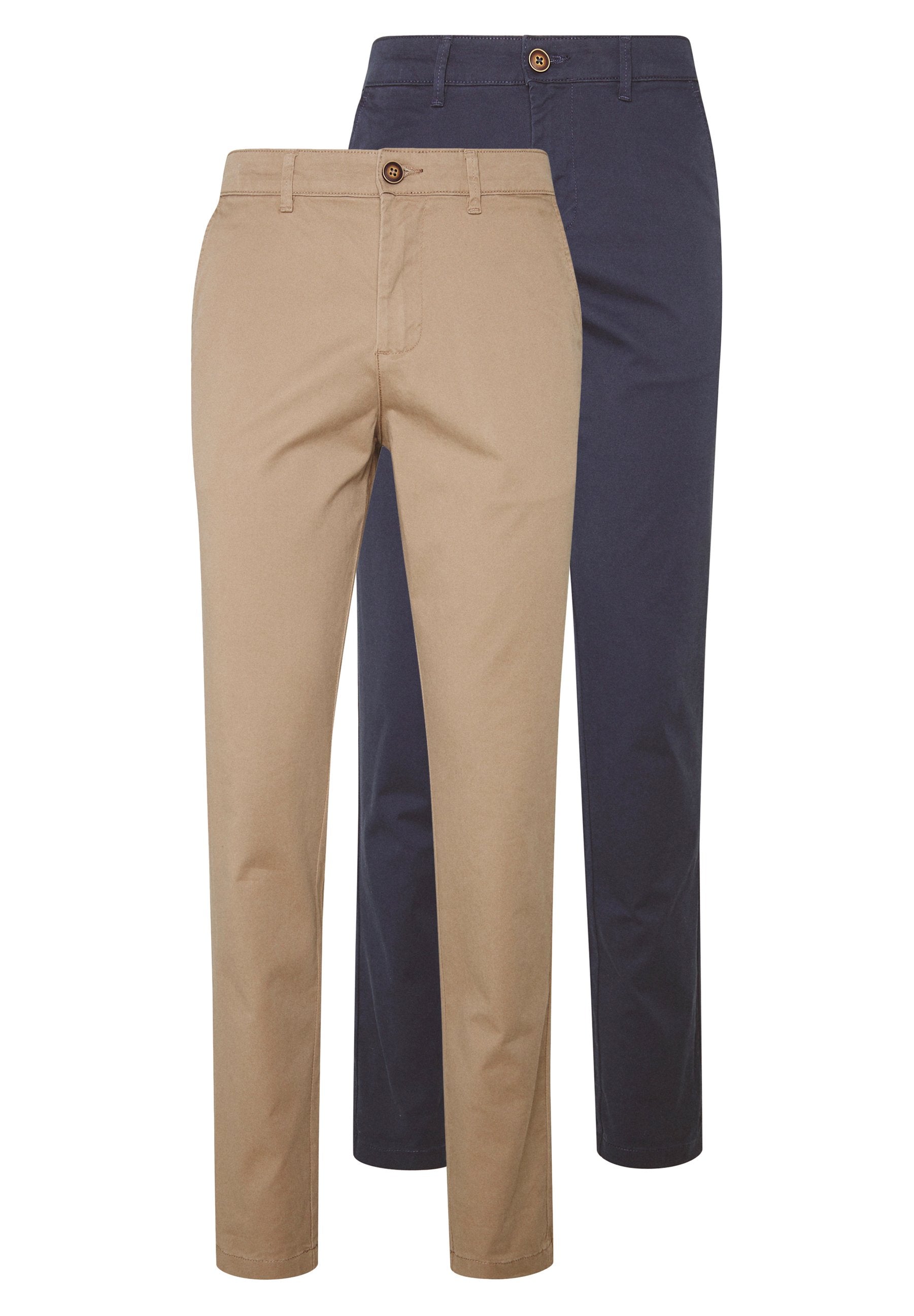 JJIMARCO JJDAVE 2 PACK - Chinos - beige/navy blazer