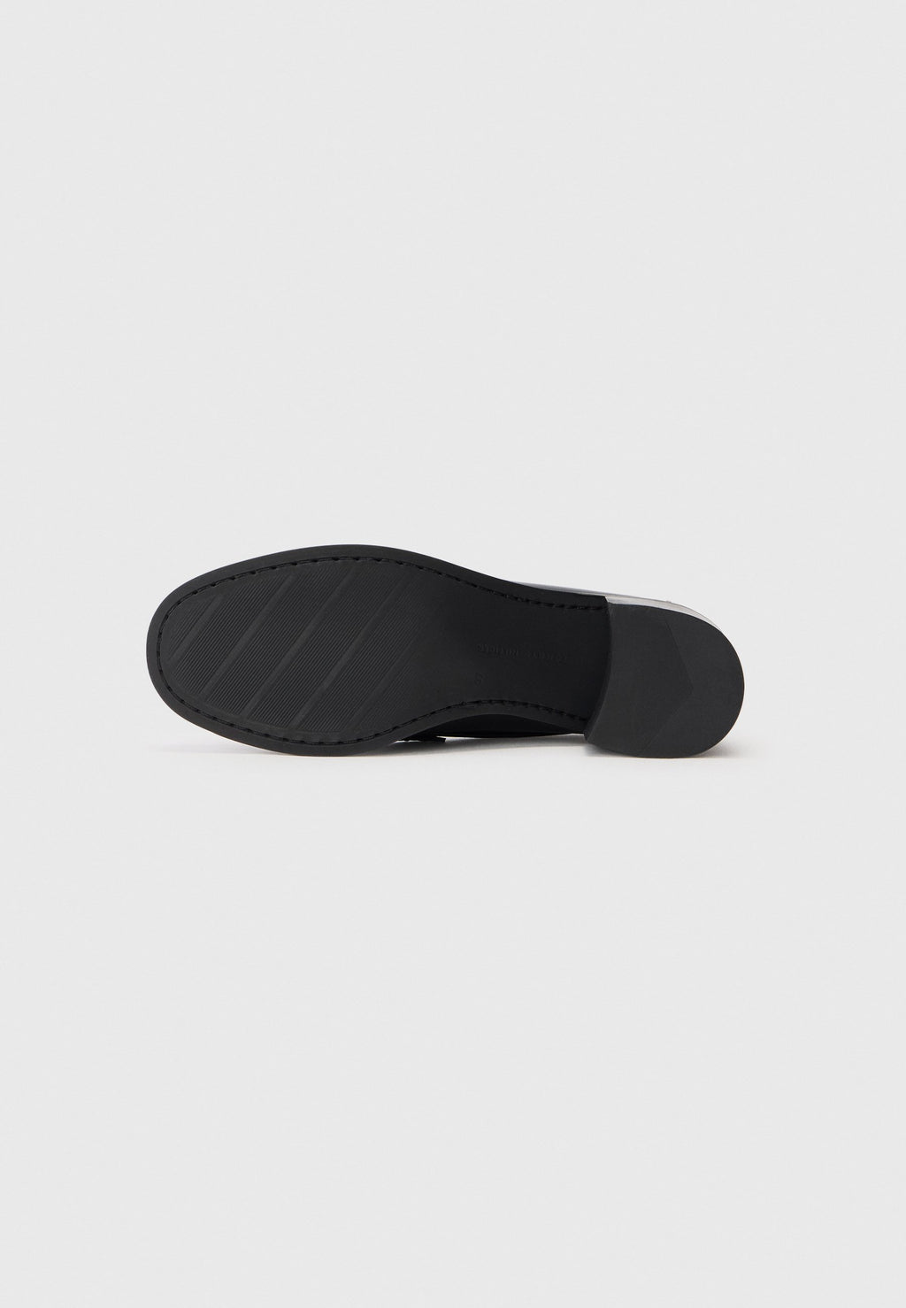 PATENT LEATHER BLOCK HEEL LOAFERS - Slip-ons - black