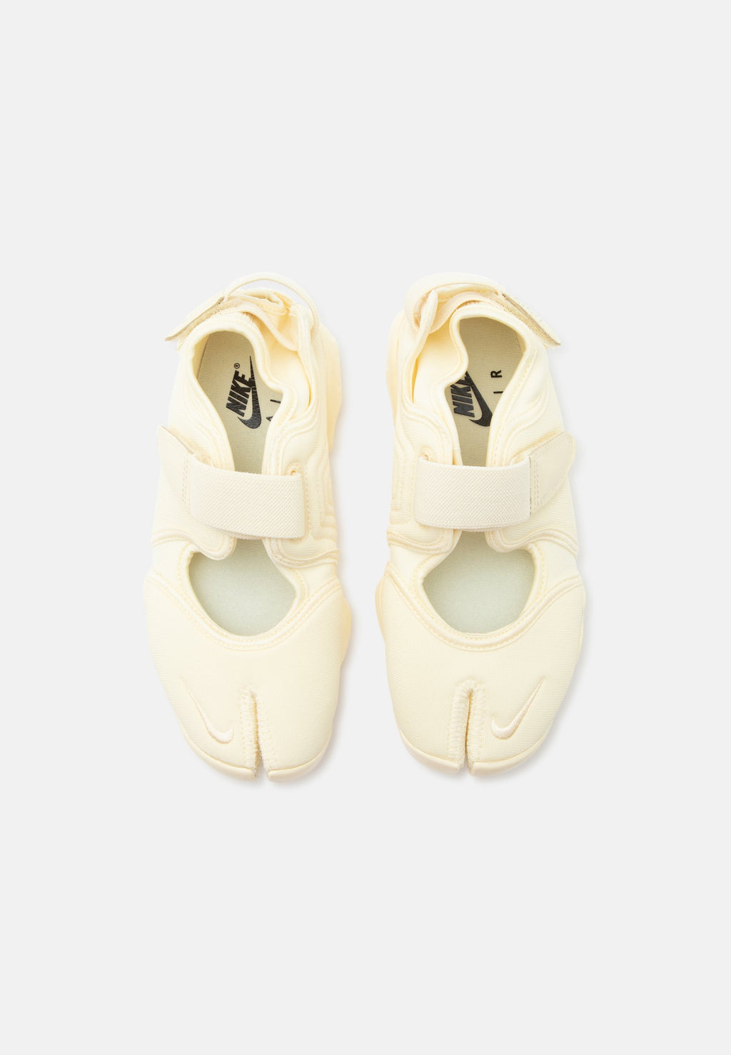 AIR RIFT - Ankle strap ballet pumps - sunbleach/black