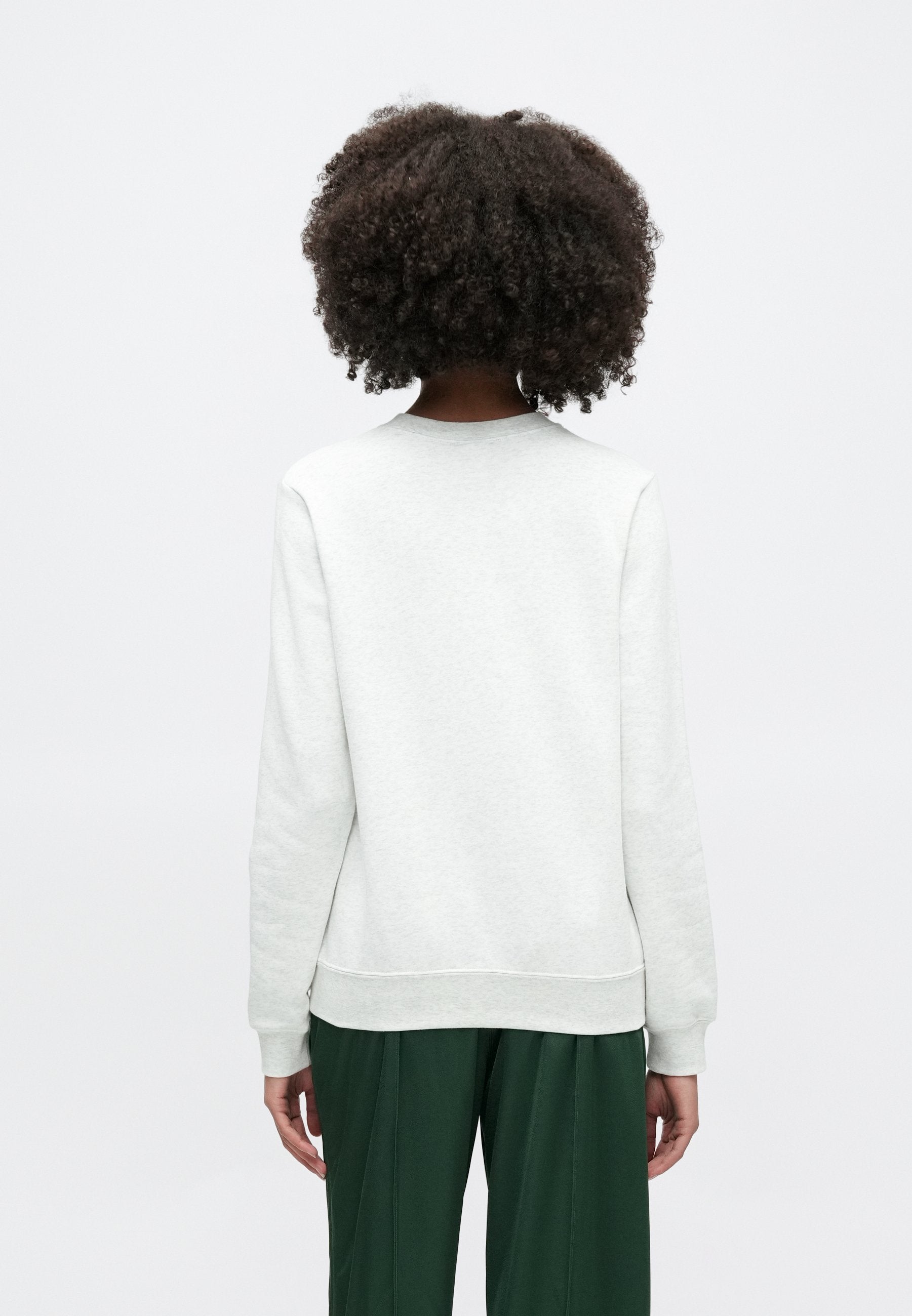 CLUB CREW - Sweatshirt - birch heather/black