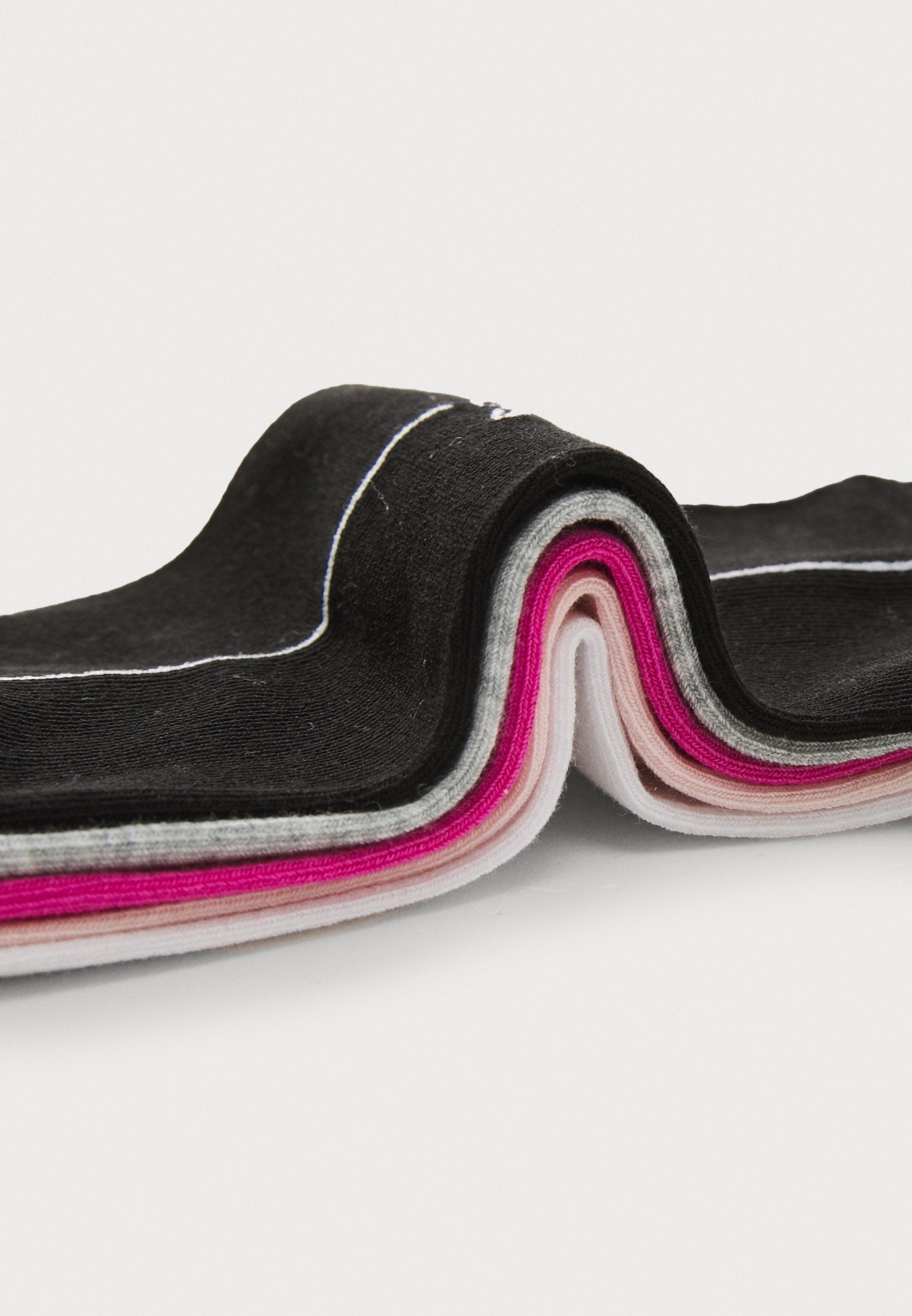 5 PACK - Sneaker socks - pink/grey/jblk/fucsi