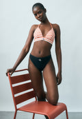GRAPHIC MONOGRAM - Bikini top - acorn orange