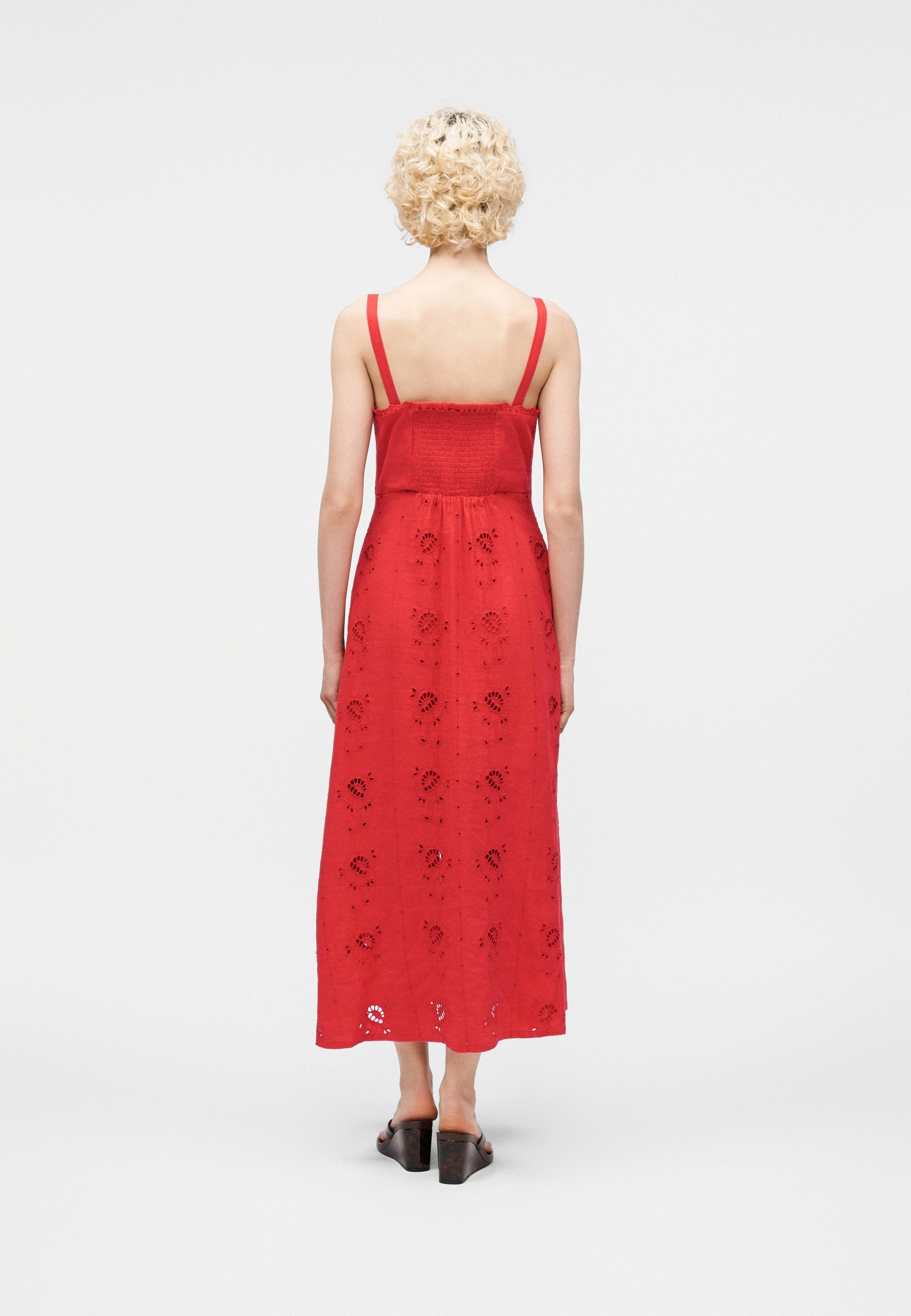 ALL OVER MAXI DRESS - Day dress - red