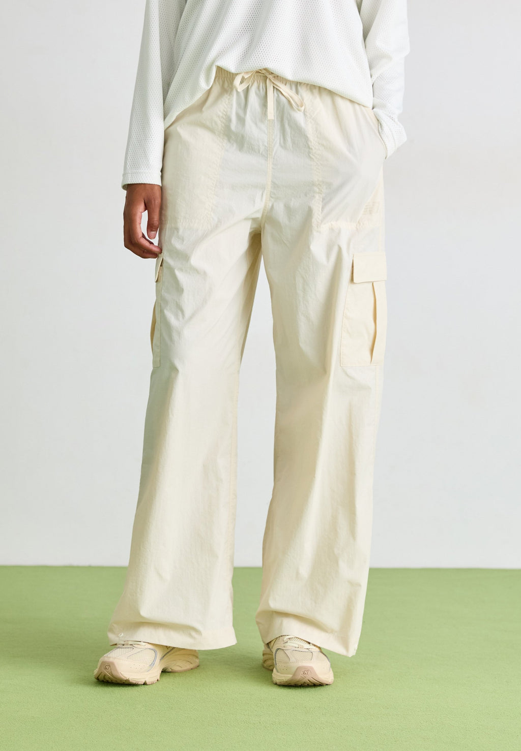 WOVEN PANT - Cargo trousers - beige