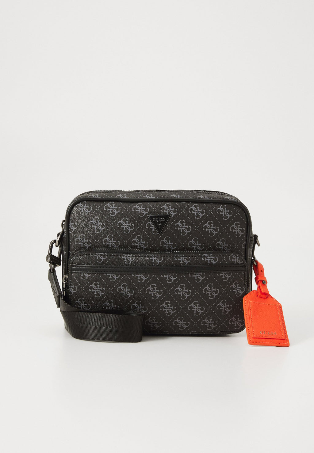 MILANO DOUBLE ZIP - Cross body bag - dark black