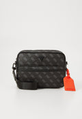 MILANO DOUBLE ZIP - Cross body bag - dark black
