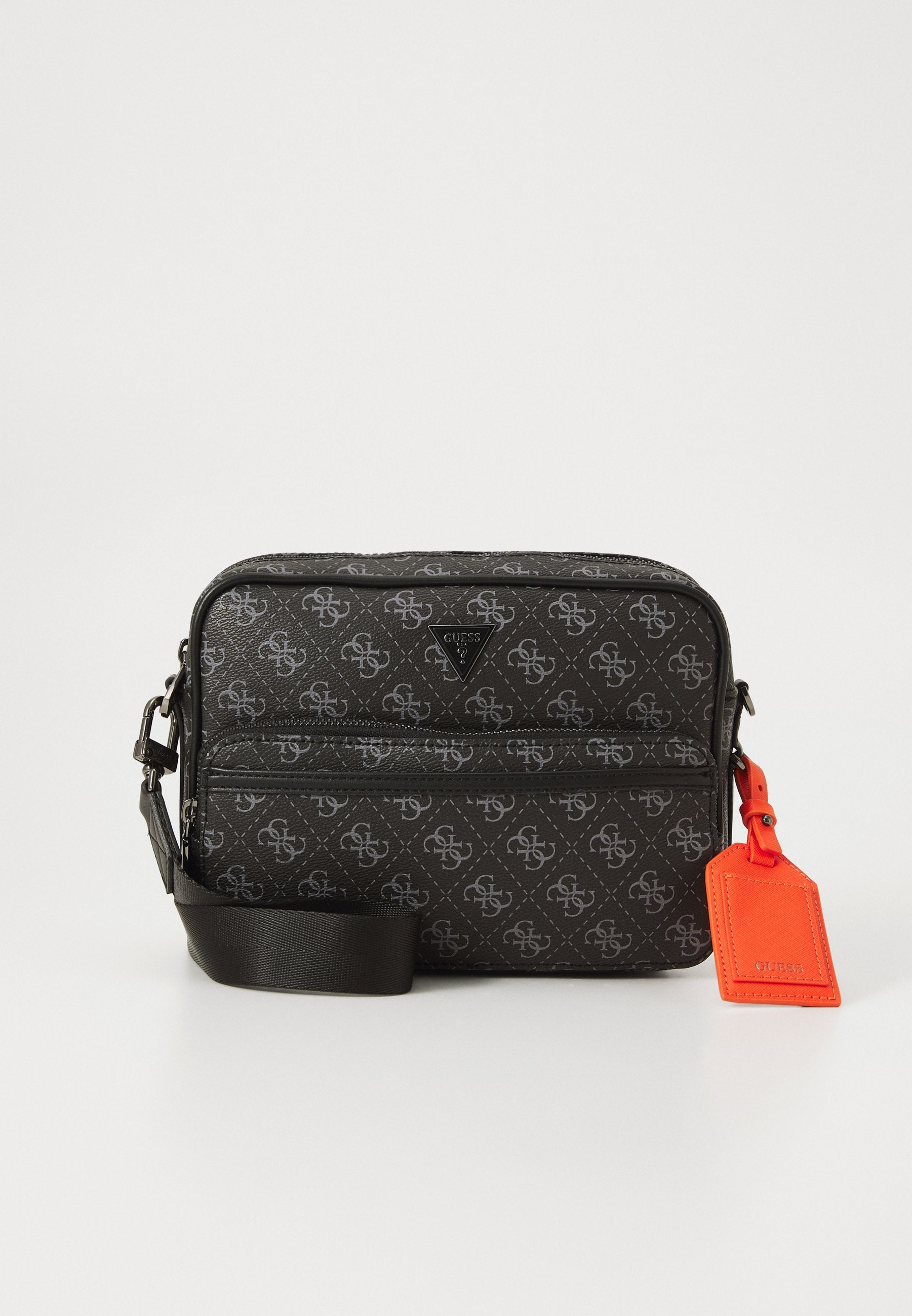 MILANO DOUBLE ZIP - Cross body bag - dark black