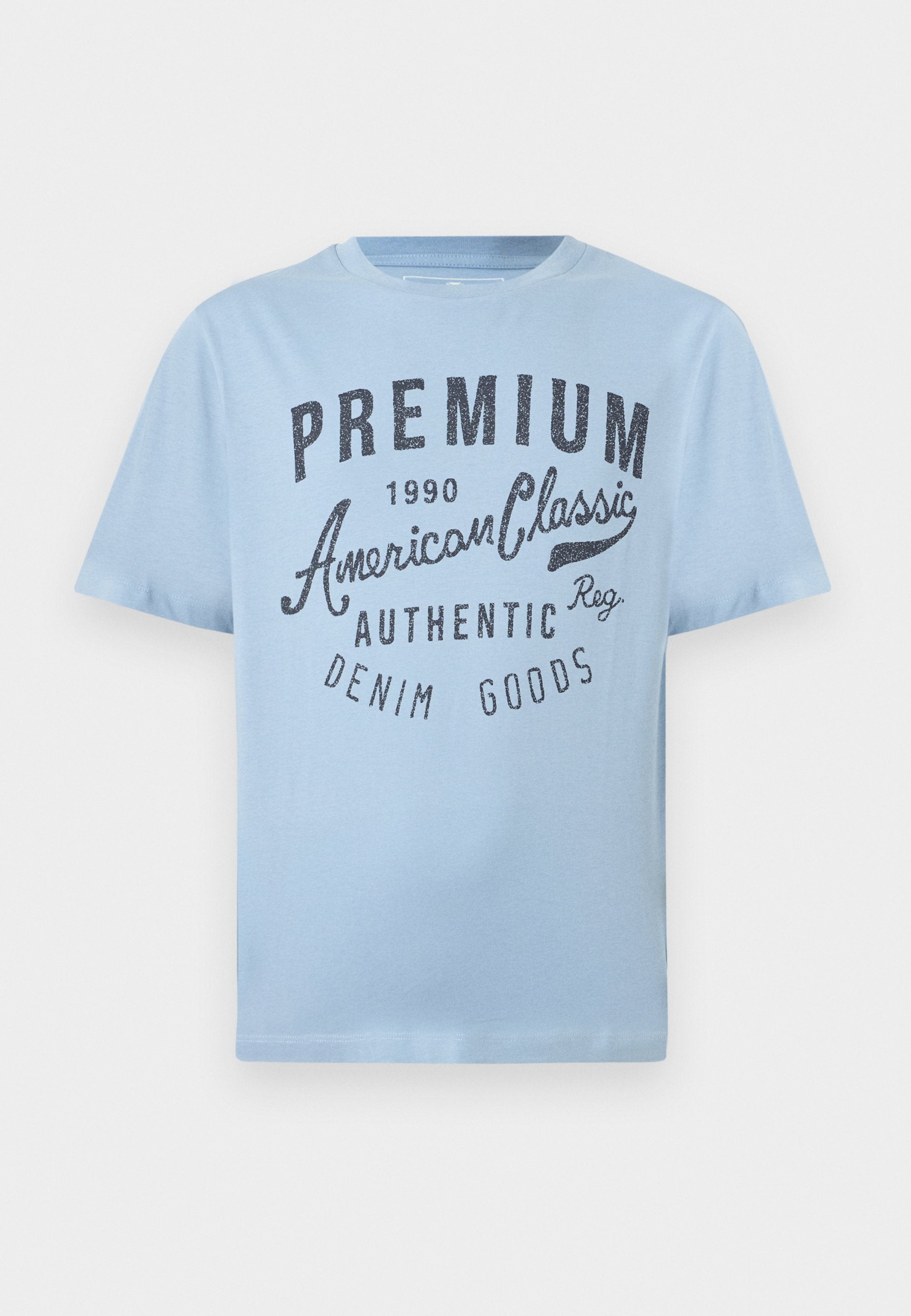 JPRBLUALEX TEE - Print T-shirt - ashley blue