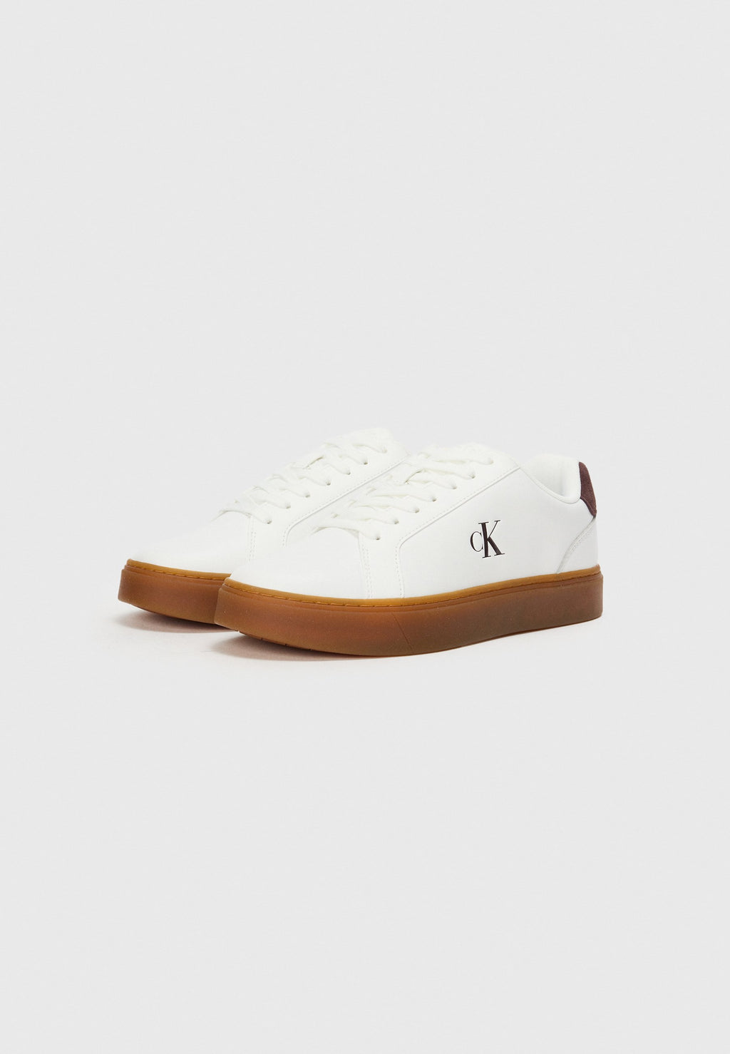 CLASSIC CUPSOLE LACEUP LTH - Spor ayakkabı - parlak beyaz/bordo/gum