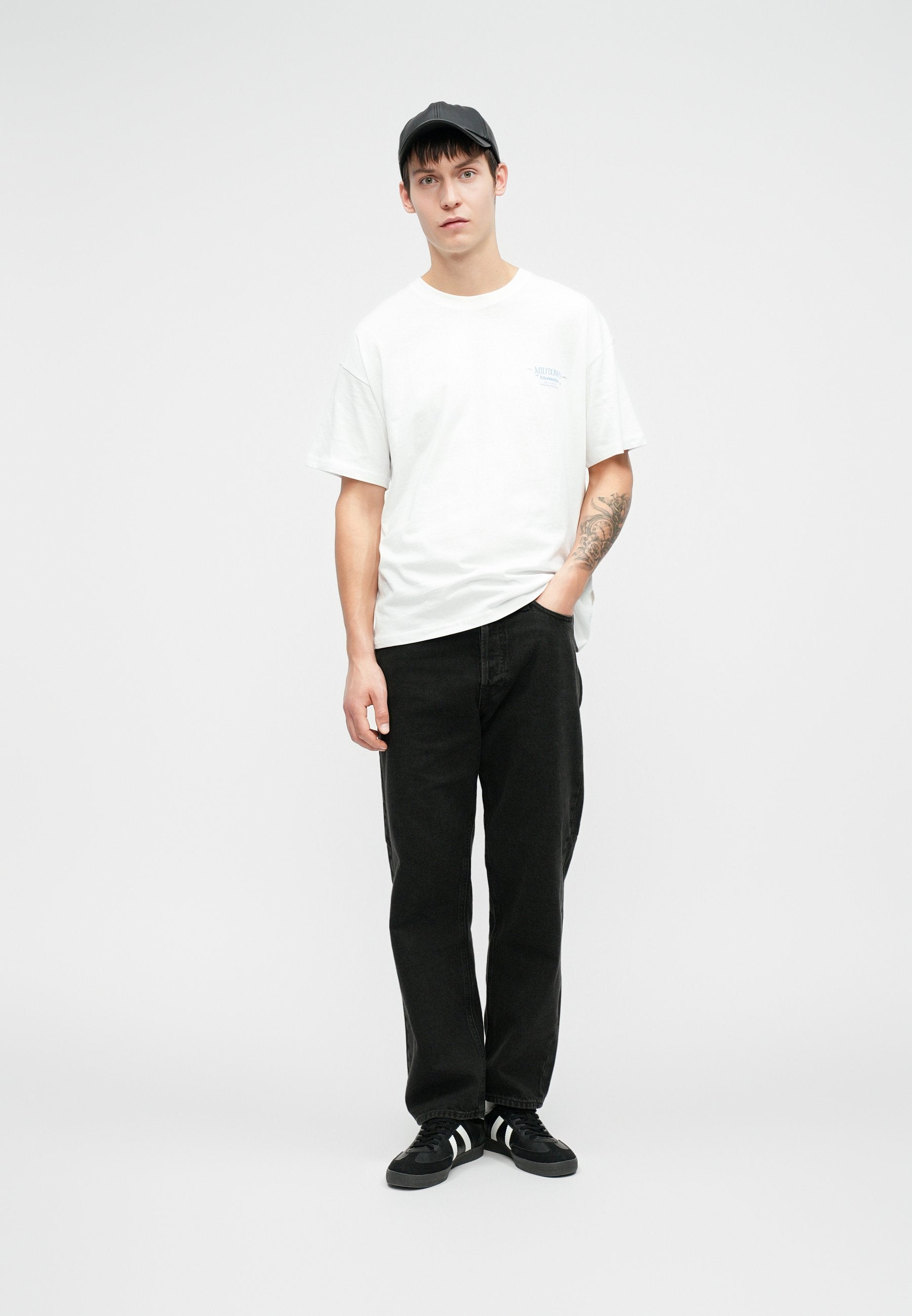 JJIEDDIE JJORIGINAL Loose Fit High Rise - Relaxed fit jeans - black denim