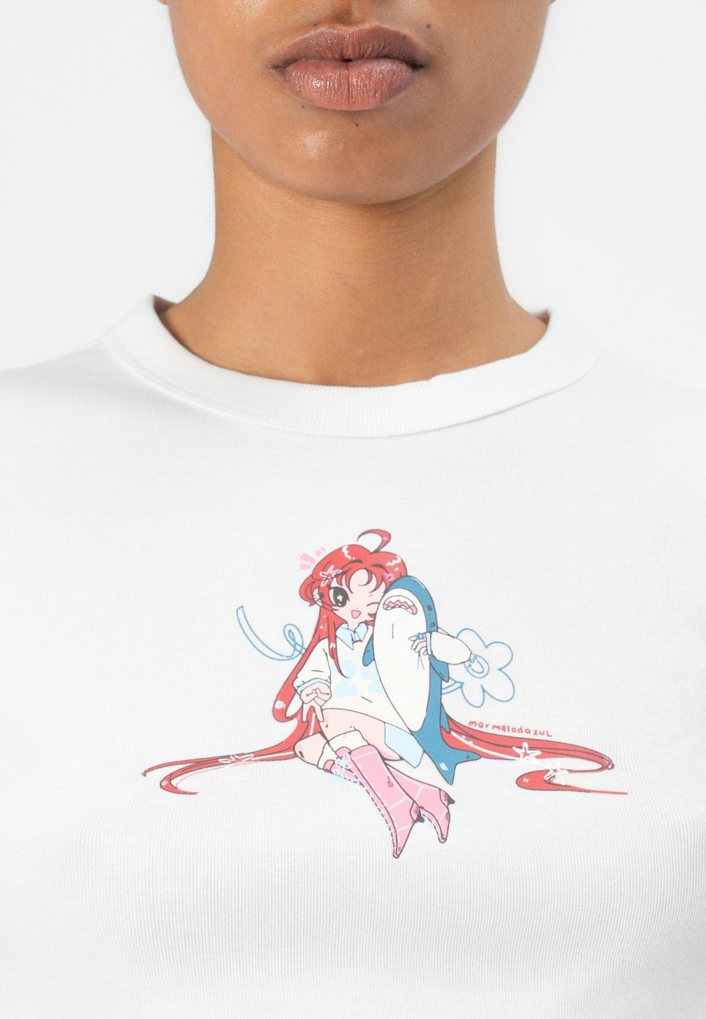 DALIA - Print T-shirt - white