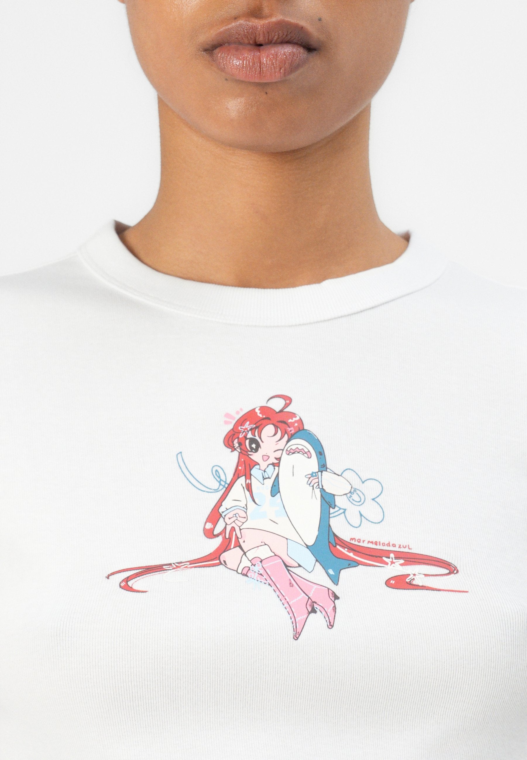 DALIA - Print T-shirt - white