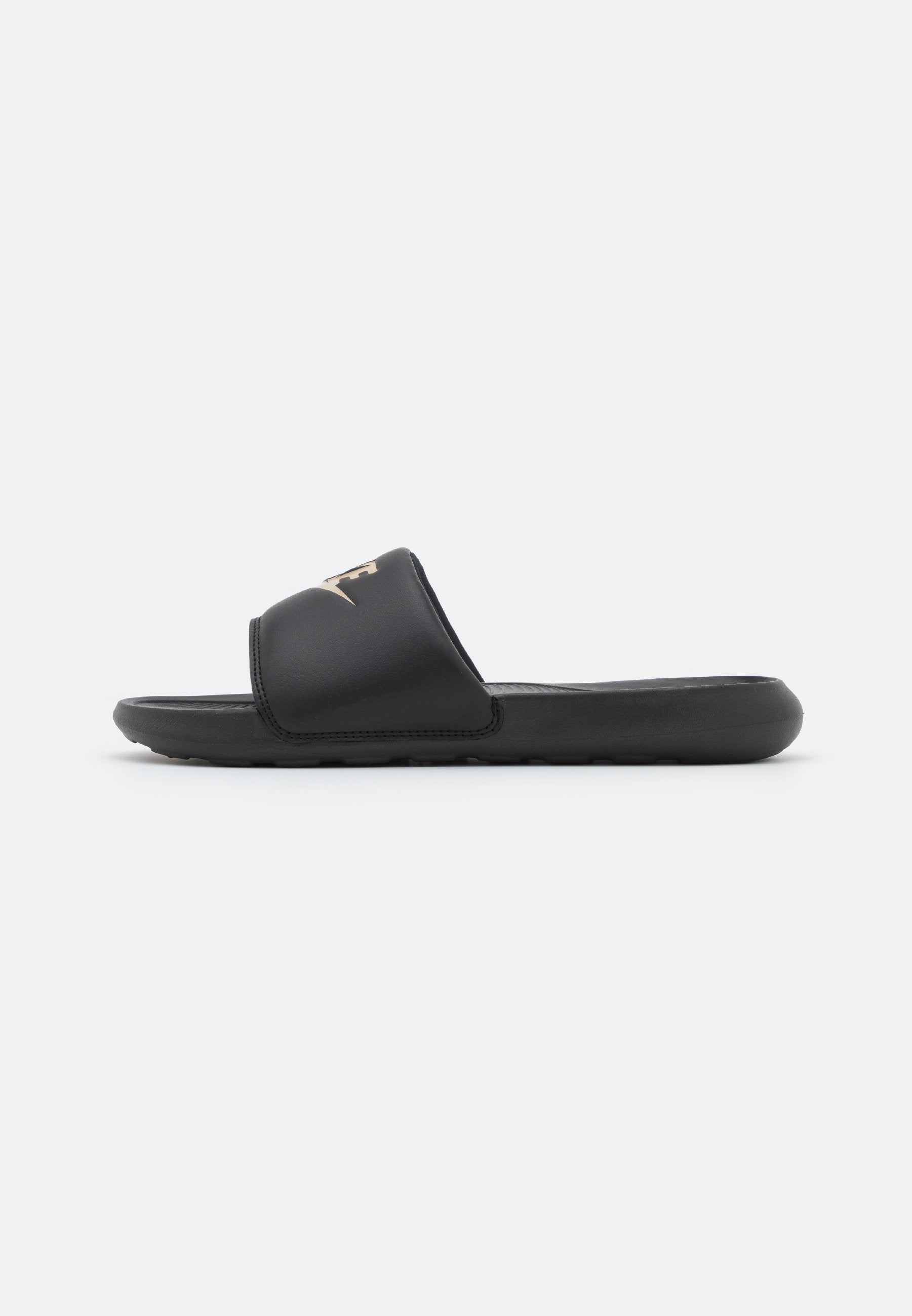 VICTORI ONE SLIDE UNISEX - Mules - noir/or métallisé