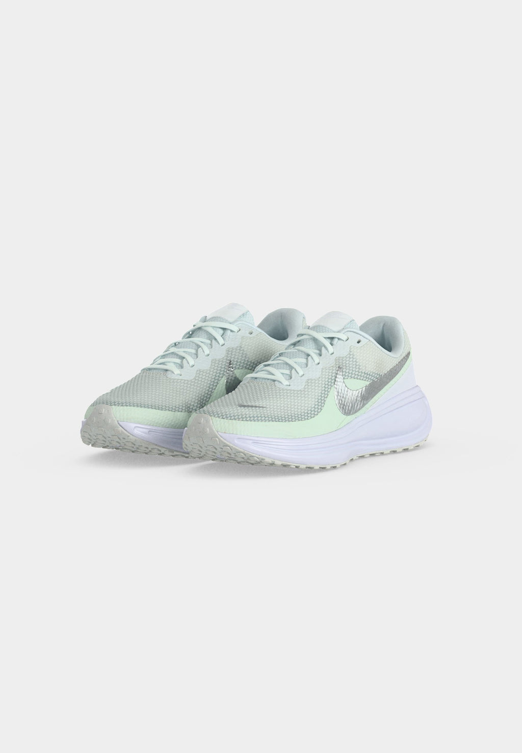 REVOLUTION 8 - Road running shoes - off white/metallic silver-coloured/barely green/malachite