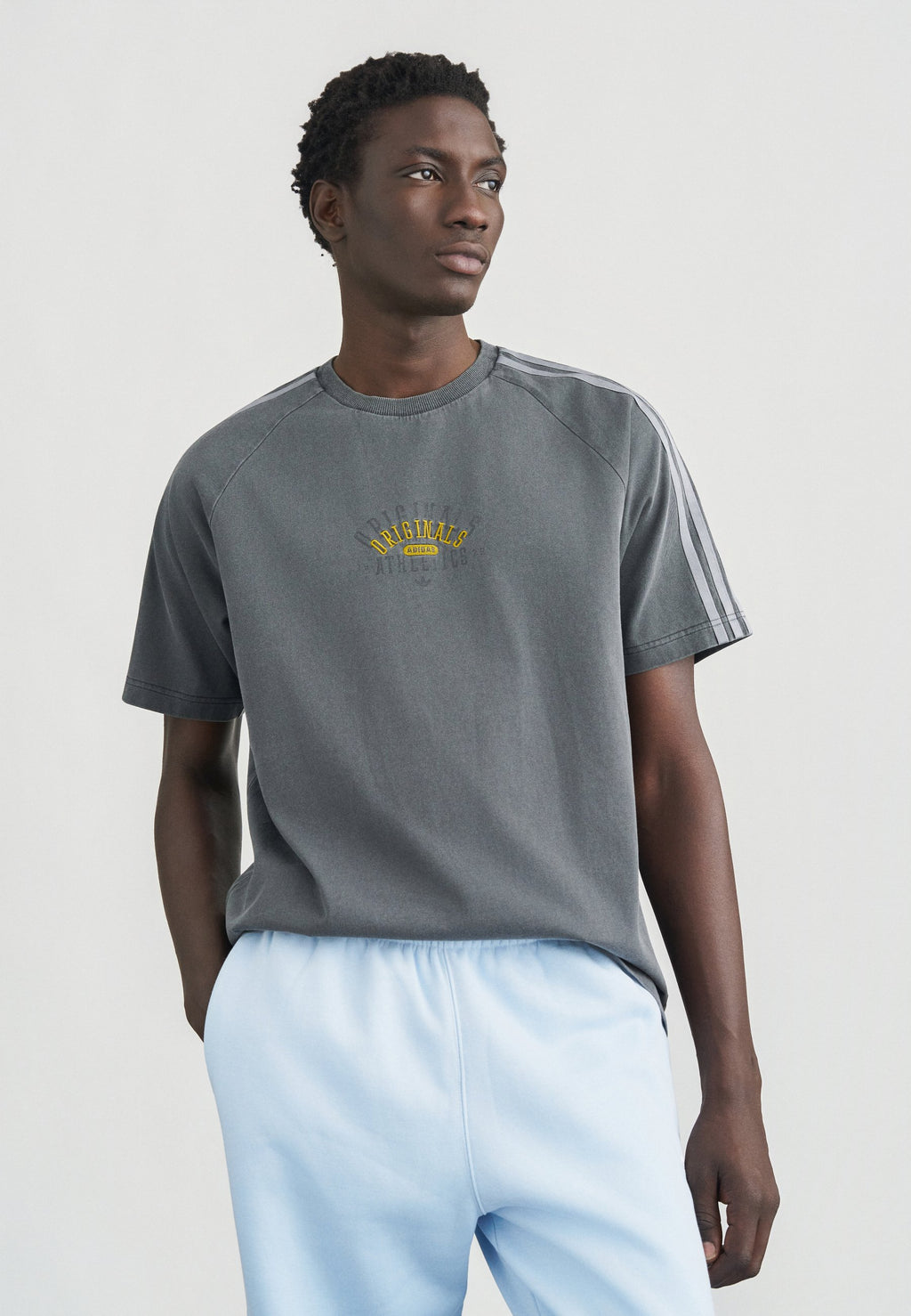 تي شيرت RINGER TEE - رمادي ستة