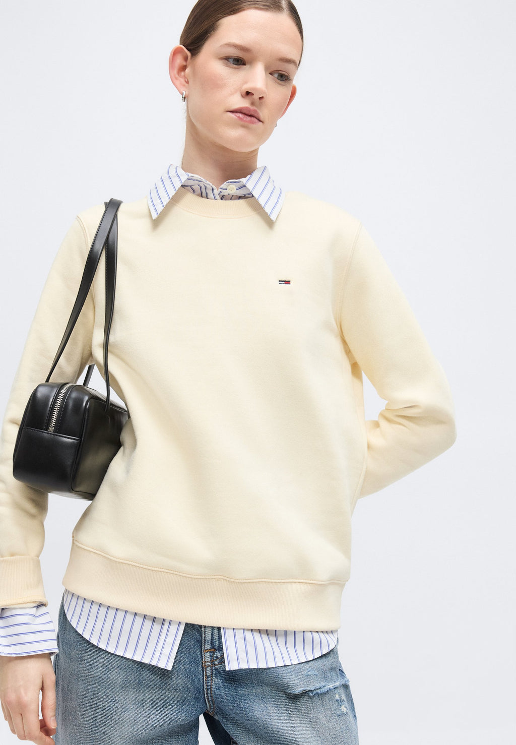 FLAG CREW - Sweatshirt - almost yellow
