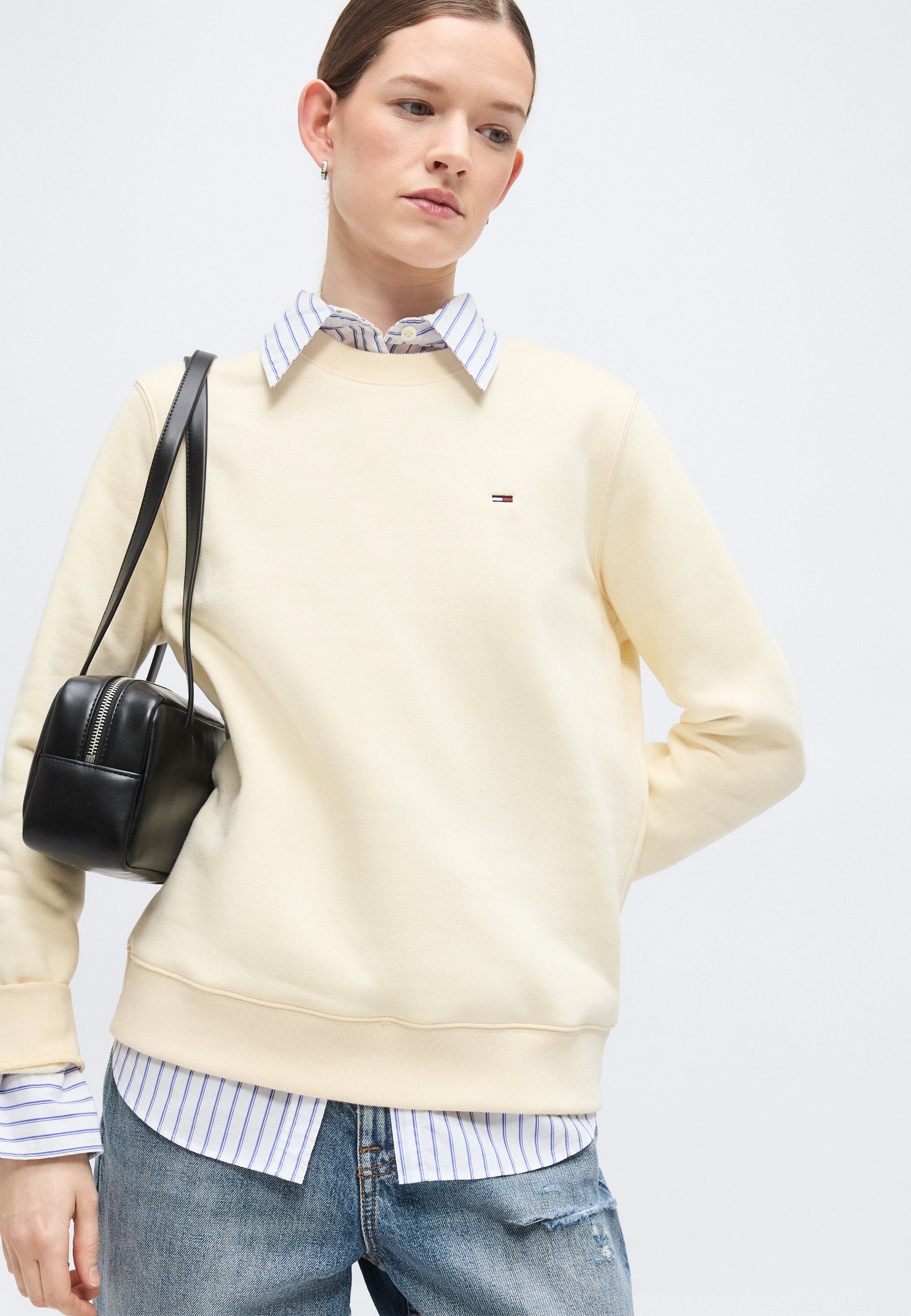 FLAG CREW - Sweatshirt - almost yellow