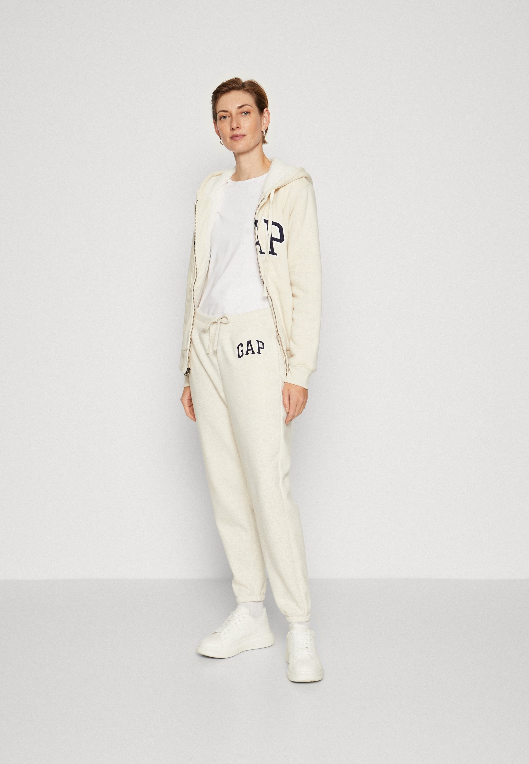 HERITAGE JOGGER - Tracksuit bottoms - oatmeal heather