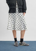 POLKA DOT SKIRT - A-line skirt - off-white