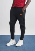 Tracksuit bottoms - black/hyper crimson