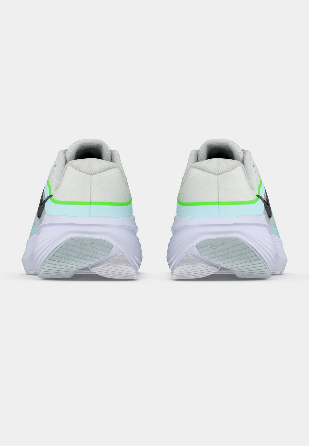 DOWNSHIFTER 14 - Road running shoes - white/black/glacier blue/green strike/anthracite