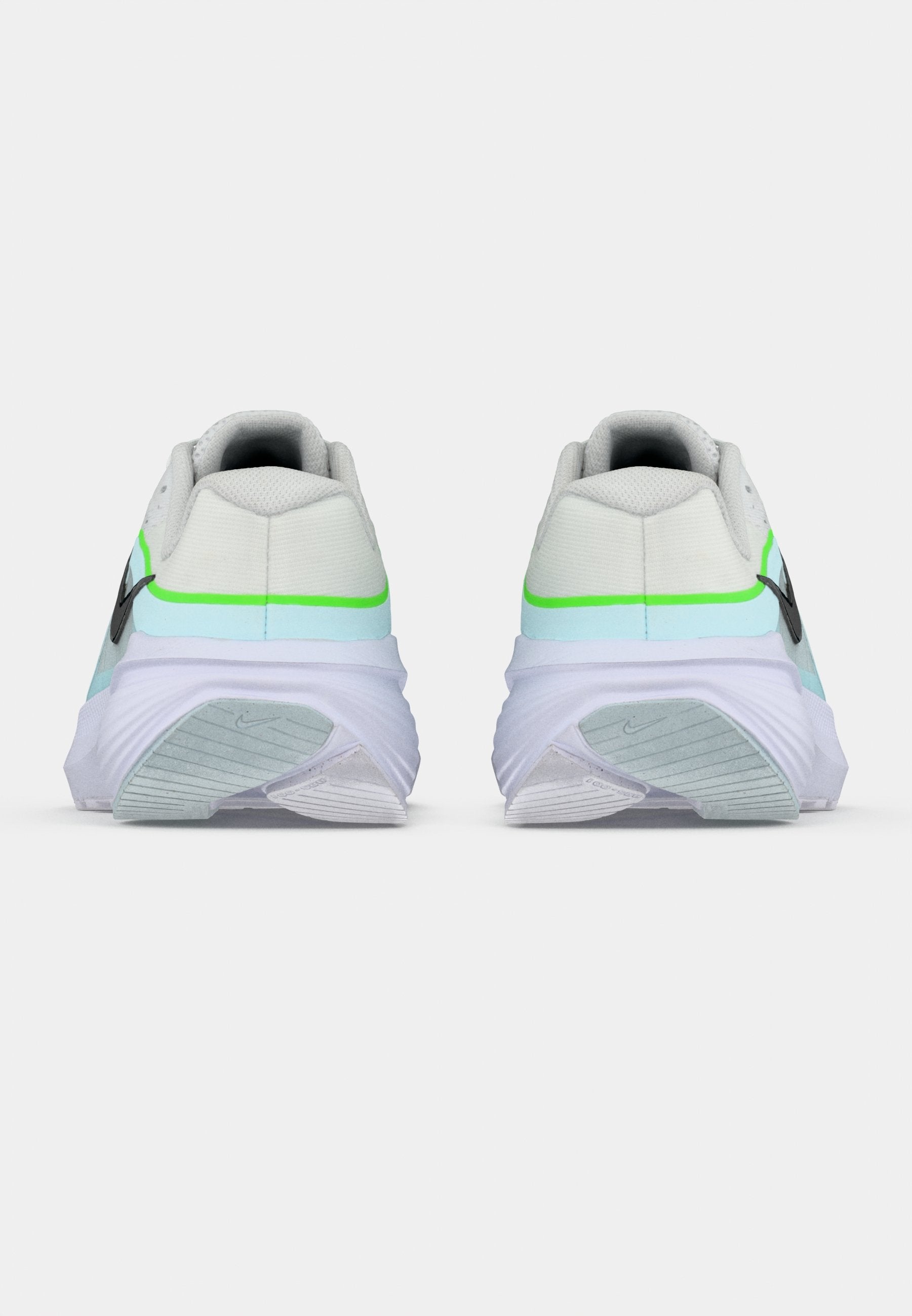 DOWNSHIFTER 14 - Road running shoes - white/black/glacier blue/green strike/anthracite