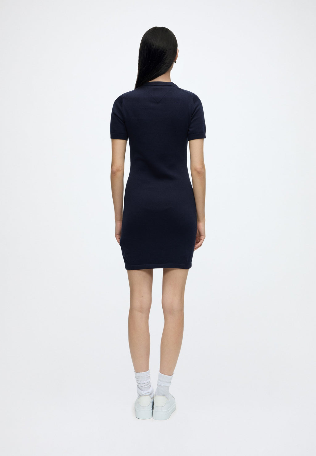 FLAG SWEATER DRESS - T-Shirt Dress - dark night navy