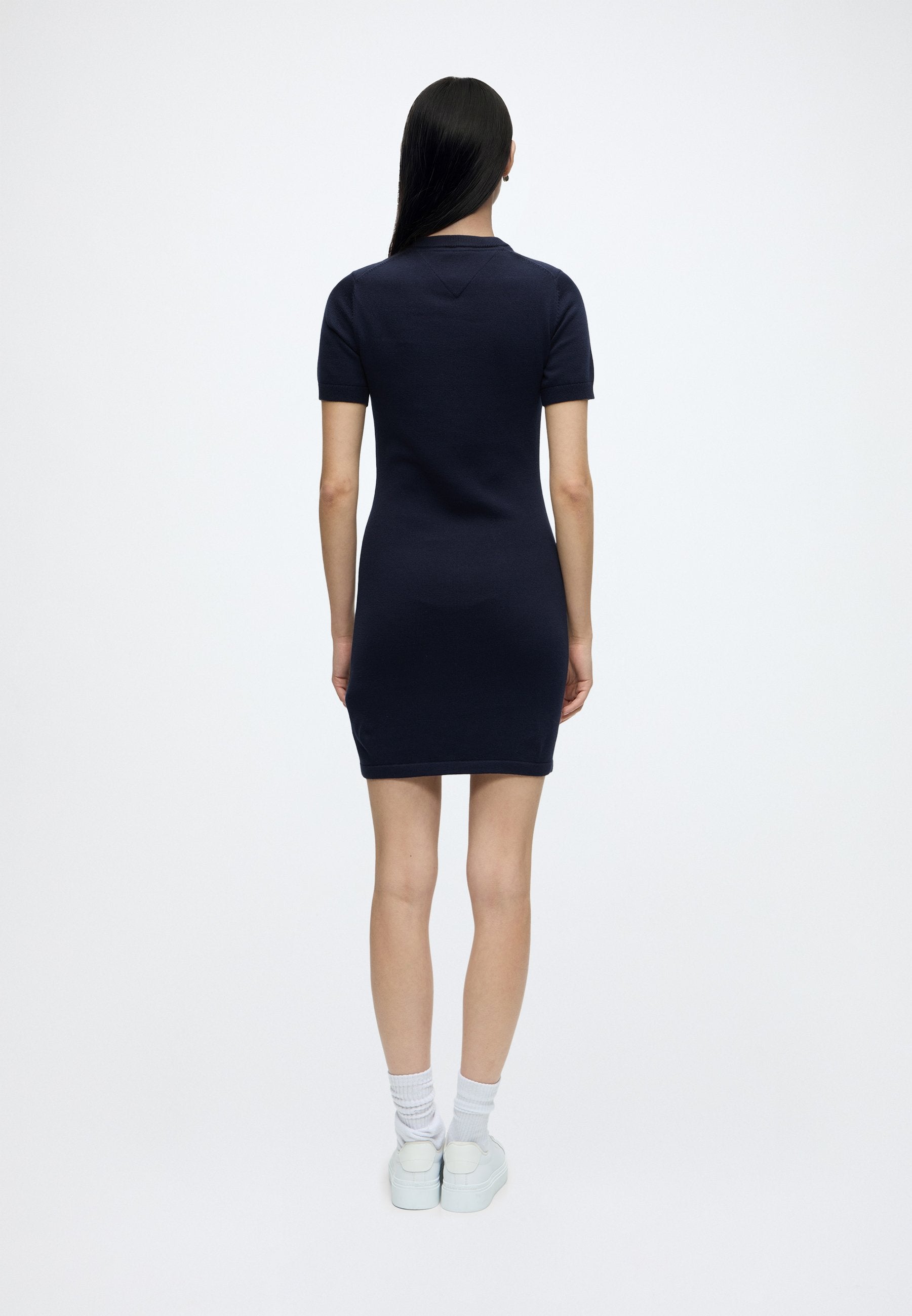 FLAG SWEATER DRESS - T-Shirt Dress - dark night navy
