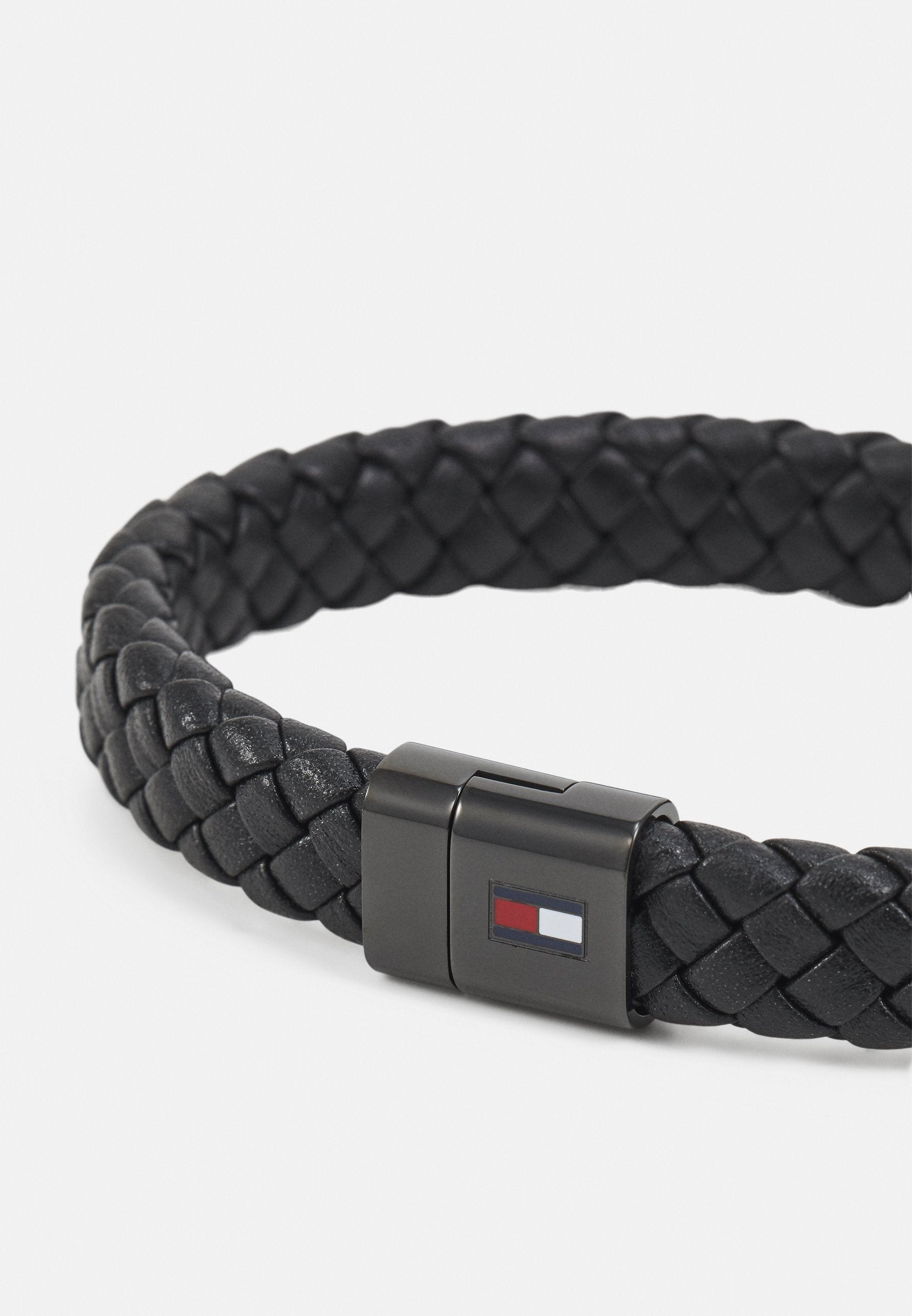 ROUND BRAIDED BRACELET - Bracelet - schwarz