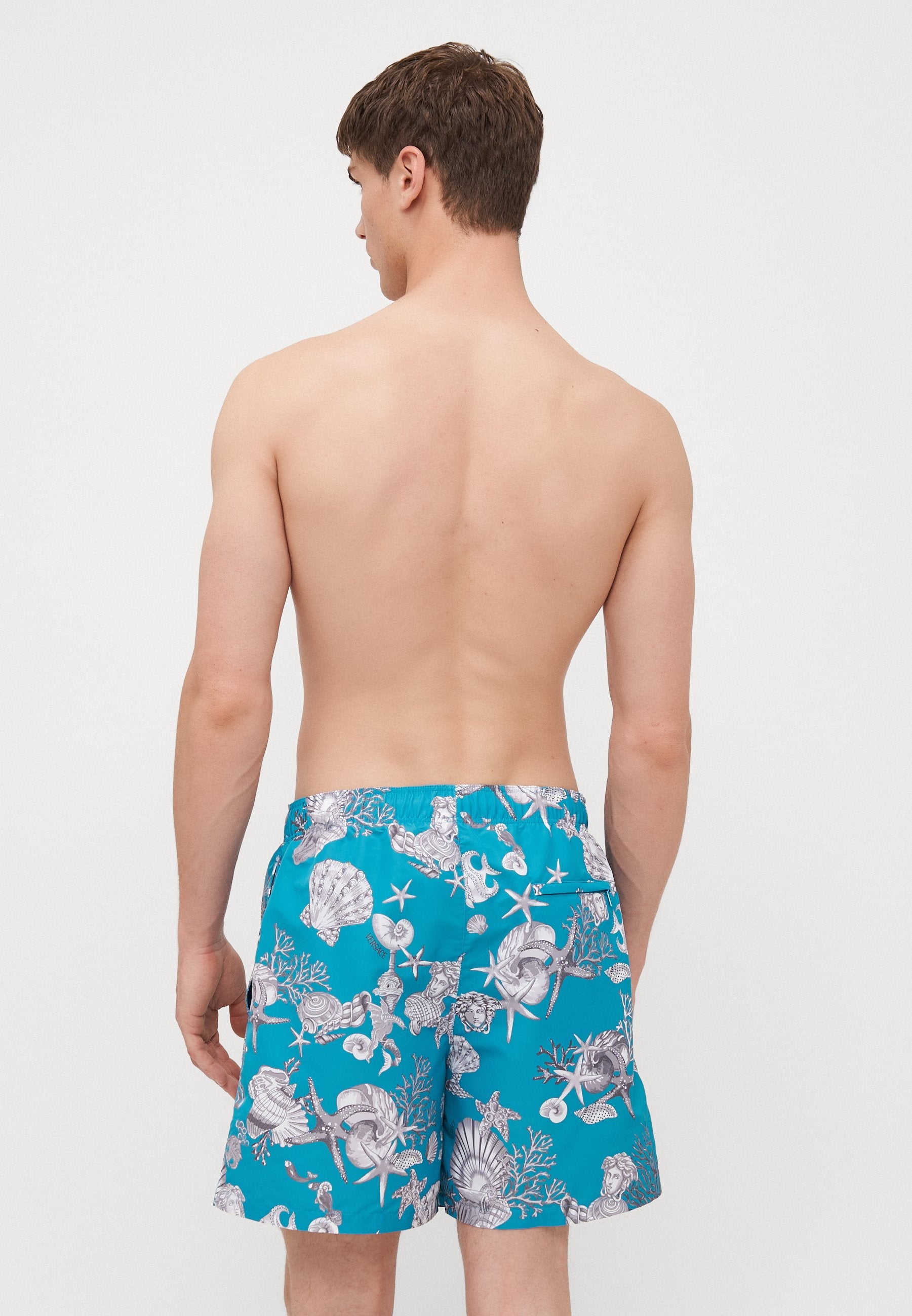 SWIM GOLFO LAVACANZA ALL OVER - Swimming shorts - dark sea green/silver grey