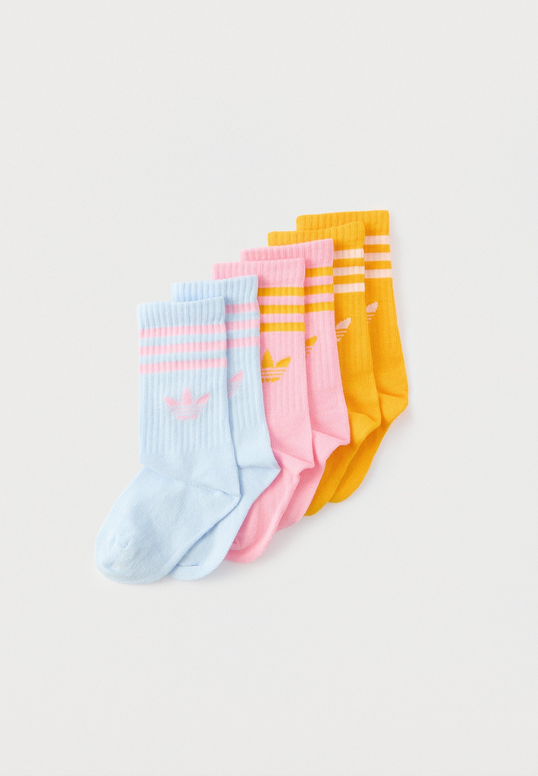 3S CREW S 6P K UNISEX - Socks - gold-coloured/light pink/crystal sky